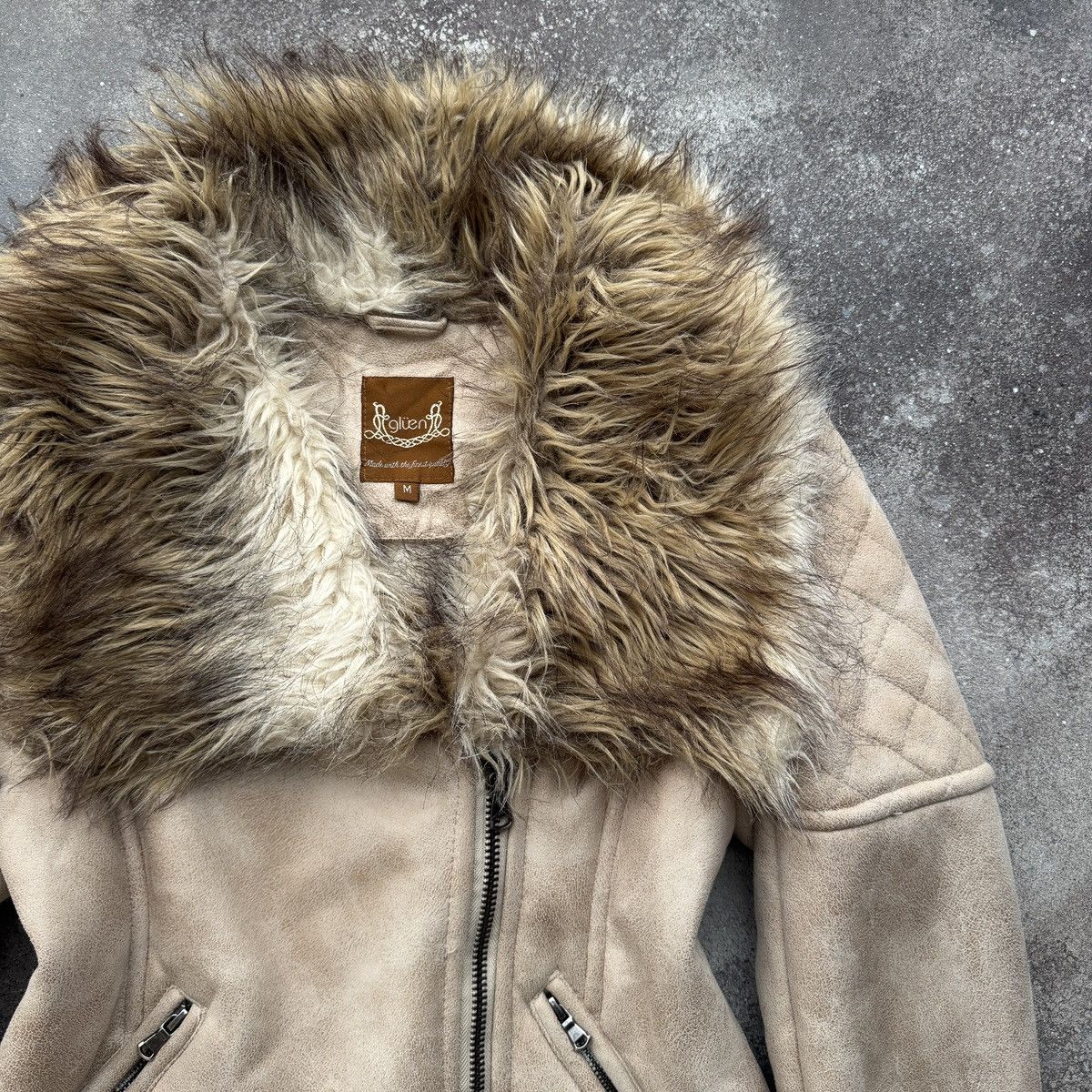 Hysteric Glamour Vintage Y2K Faux Fur Biker Style Shearling Aviator Jacket Size M / US 6-8 / IT 42-44 - 5 Thumbnail