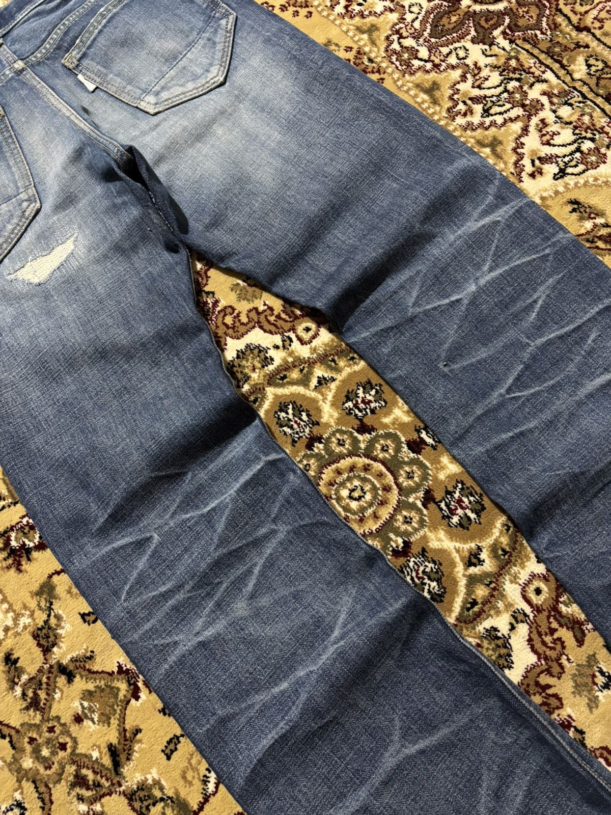 Kapital MTYF Japan Kapital Style Selvedge Patchwork Distress Jeans Size US 30 / EU 46 - 10 Thumbnail