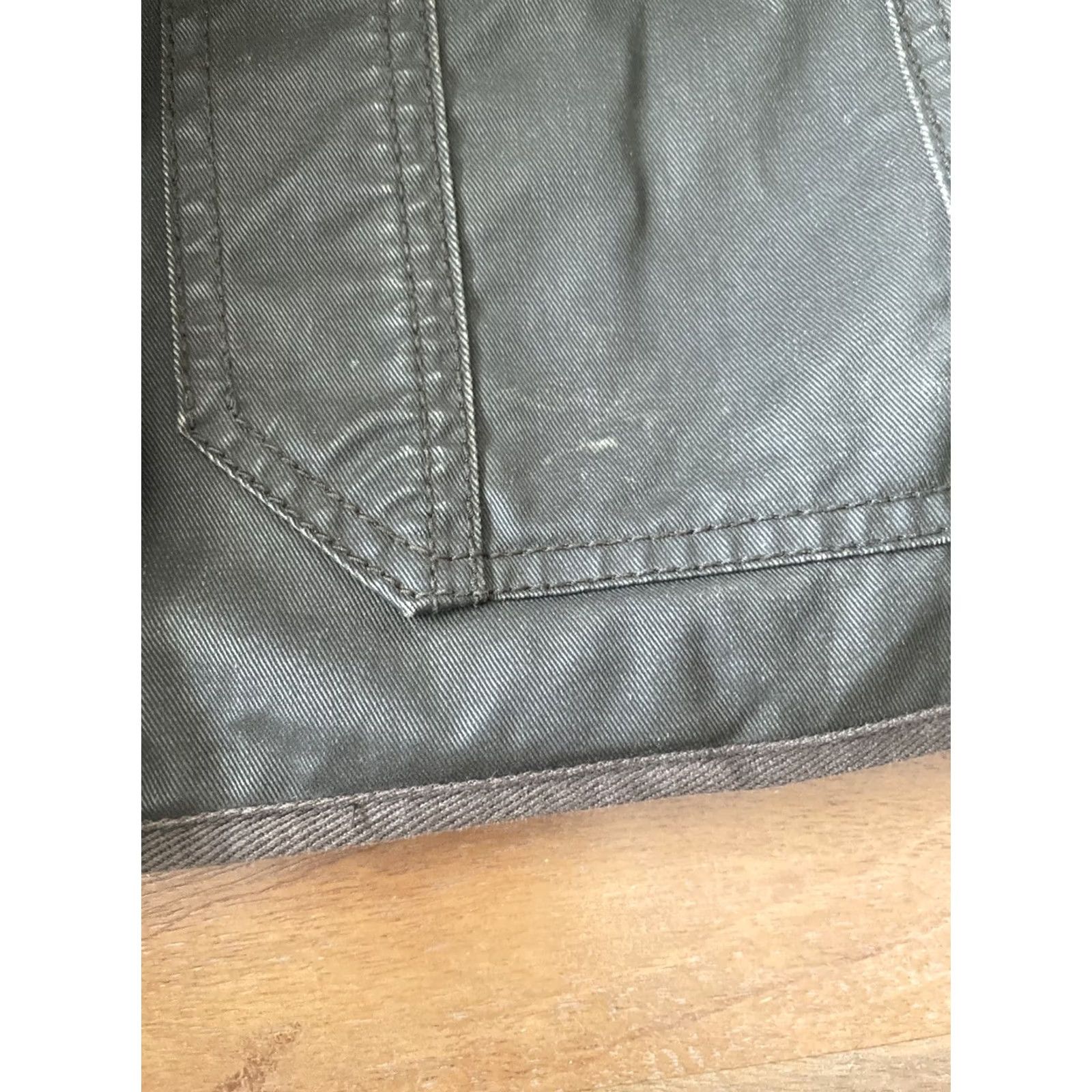 J.Crew VINTAGE J.CREW Downtown Field Jacket Womens XXS Green Waxed Canvas Full Zip Coat Size XXS / US 00 / IT 34 - 7 Thumbnail