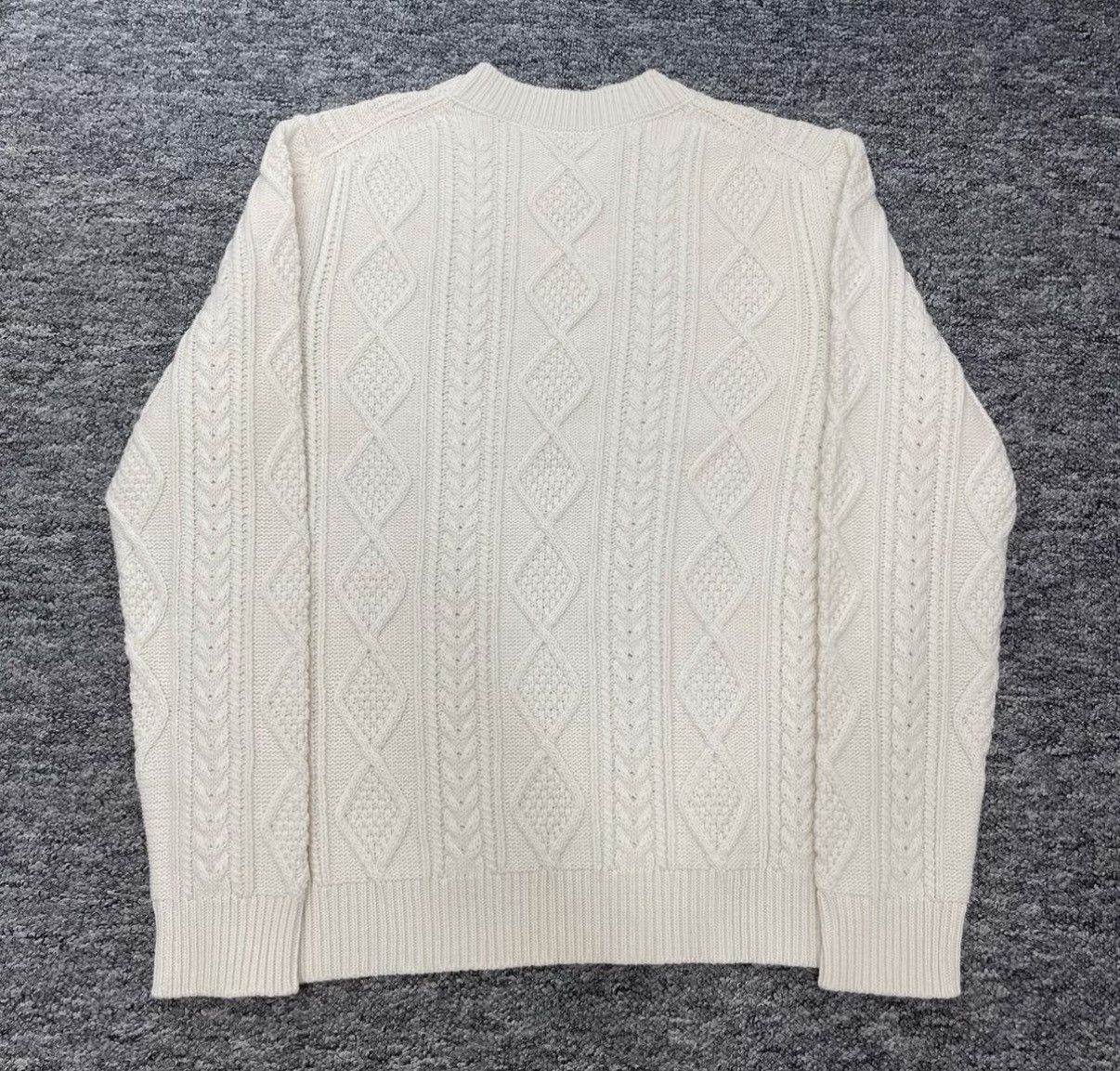 Prada Prada Thick Pattern Crew Neck Long Sleeve Sweater K12 Size US M / EU 48-50 / 2 - 2 Thumbnail