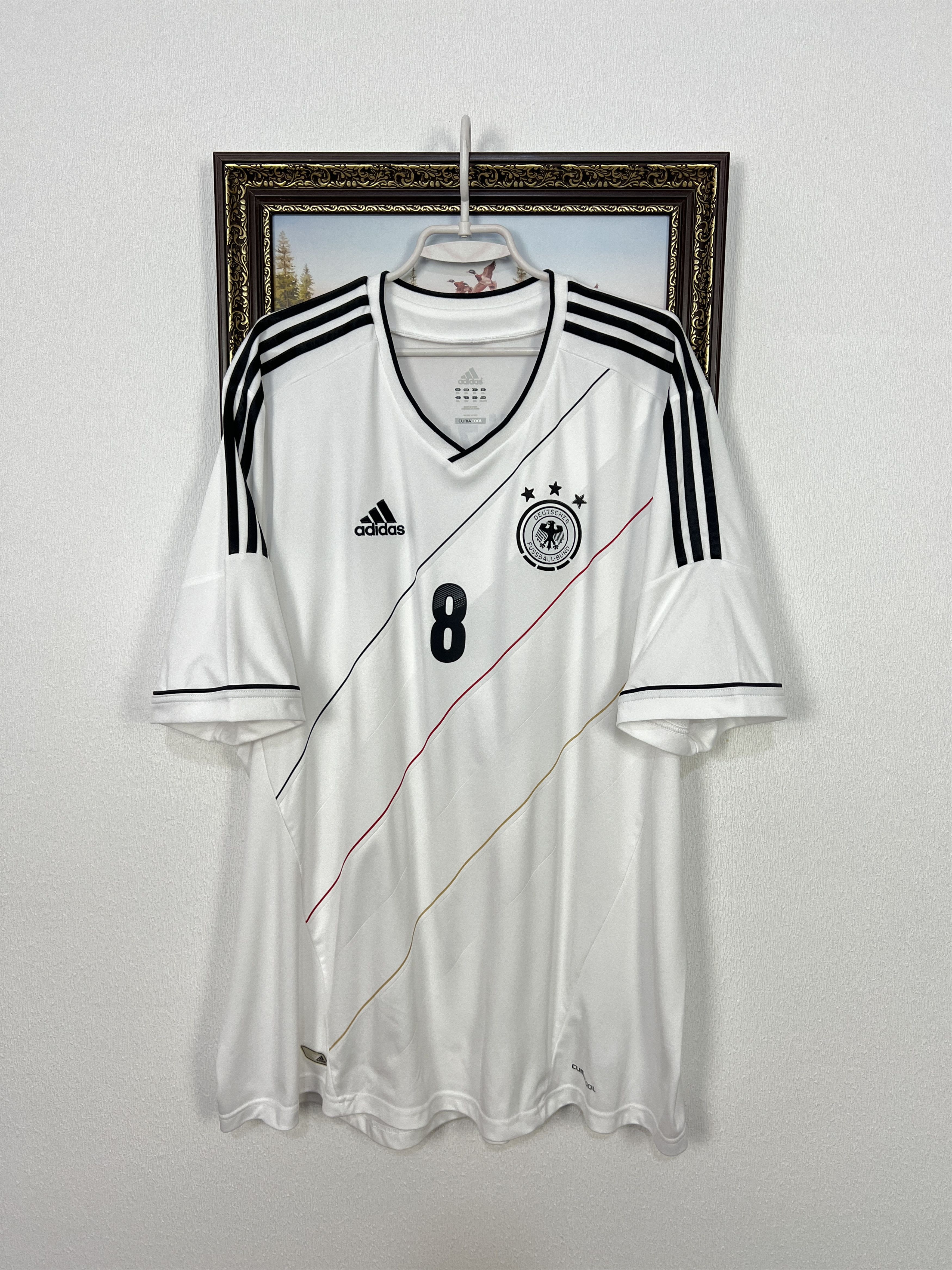 Adidas Germany Home football shirt 2012 Soccer #8 Ozil Adidas 3XL Size US XXL / EU 58 / 5 - 4 Thumbnail