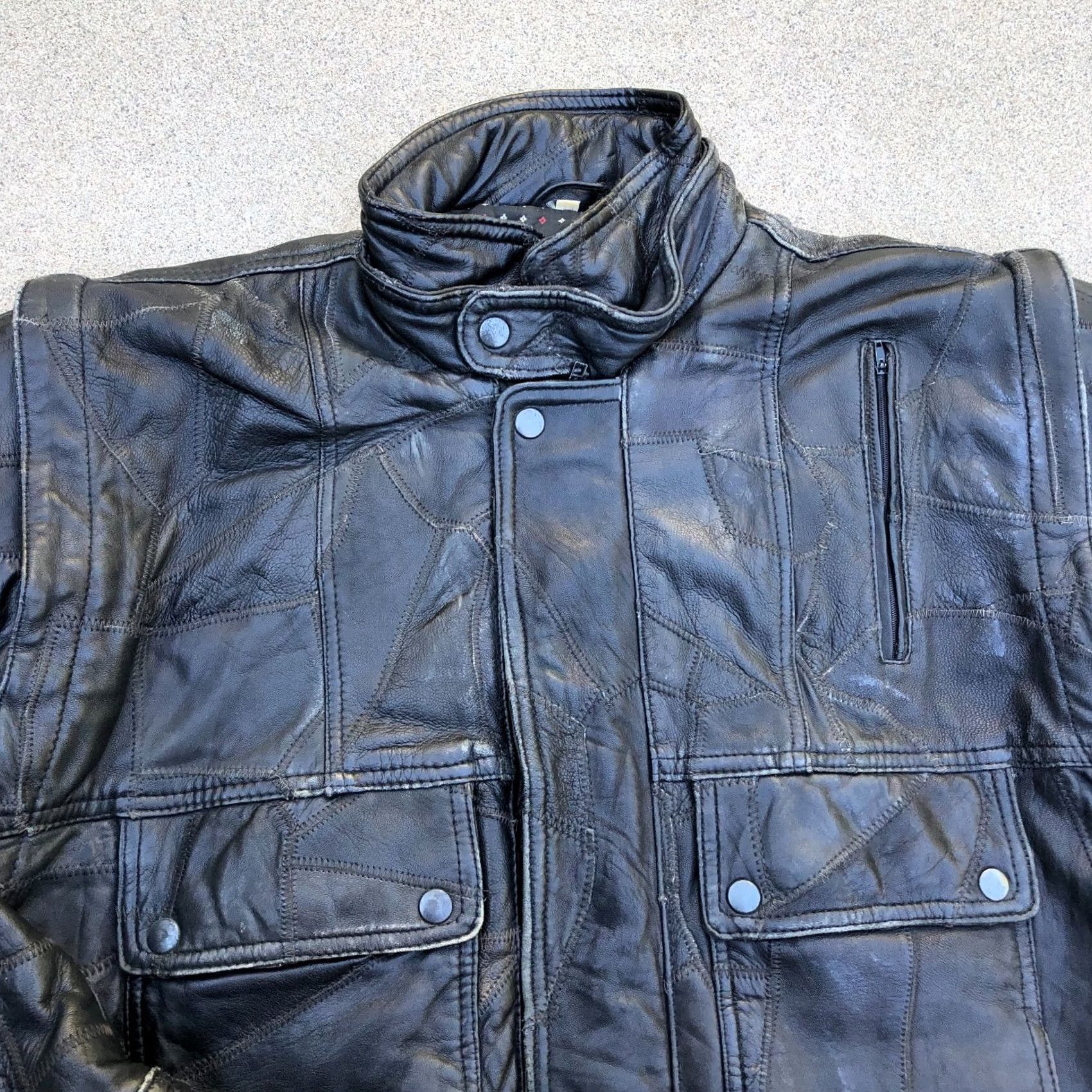 Vintage VINTAGE ECHTES LEDER FUTTER Motorcycle Biker Leather Jacket Men's MEDIUM Black Jacket Mens Leather Motorcycle Size US M / EU 48-50 / 2 - 3 Thumbnail
