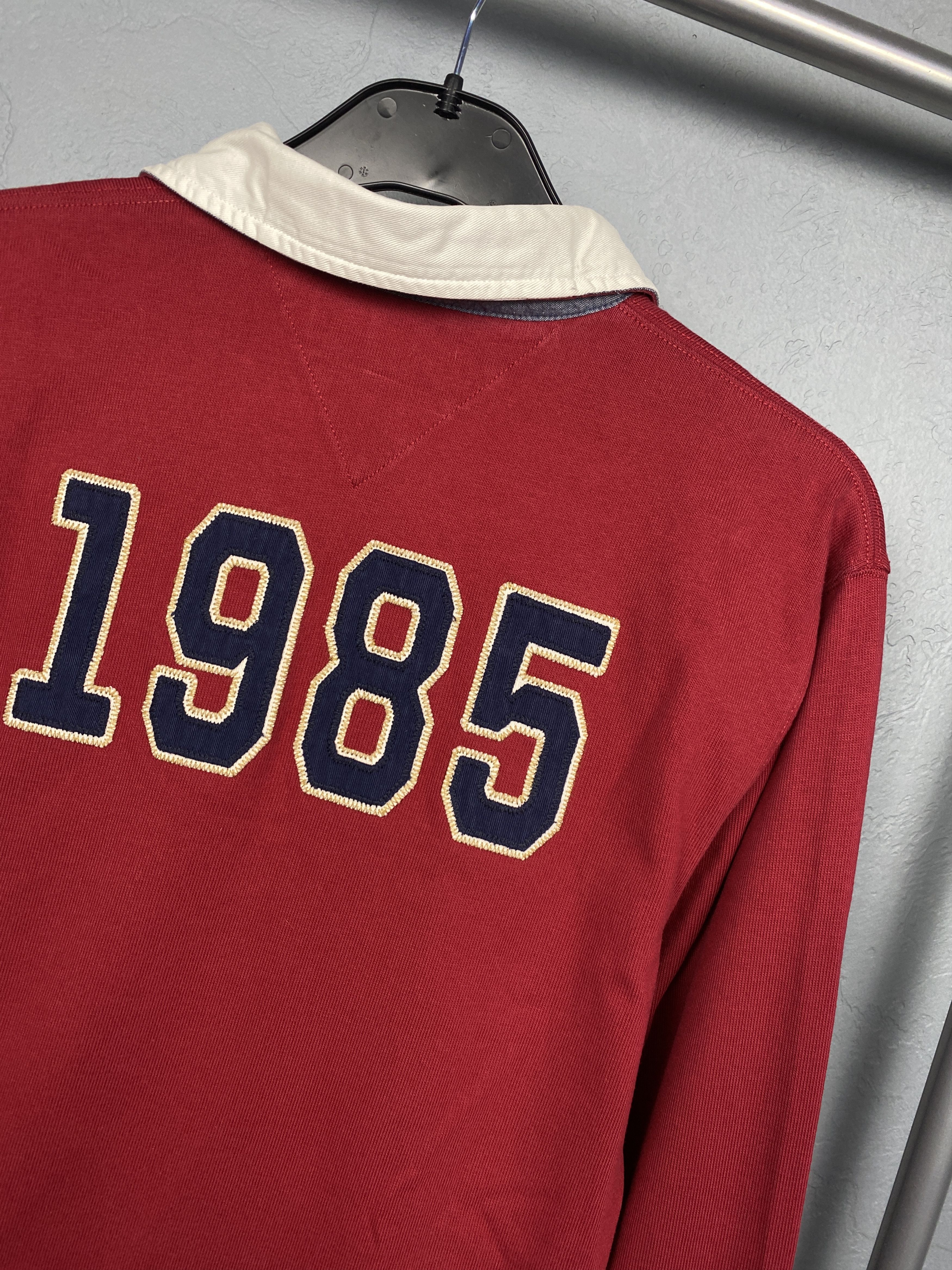 Tommy Hilfiger × Vintage Tommy Hilfiger Vintage Rugby Polo Shirt Y2K Size US S / EU 44-46 / 1 - 10 Thumbnail
