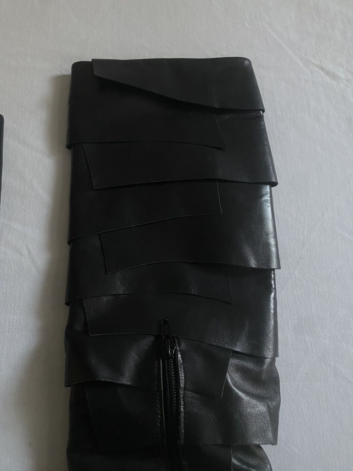 Designer × John Galliano × Vintage Crazy Y2K John Galliano Designer Black Leather Boots Size US 5 / IT 35 - 5 Thumbnail