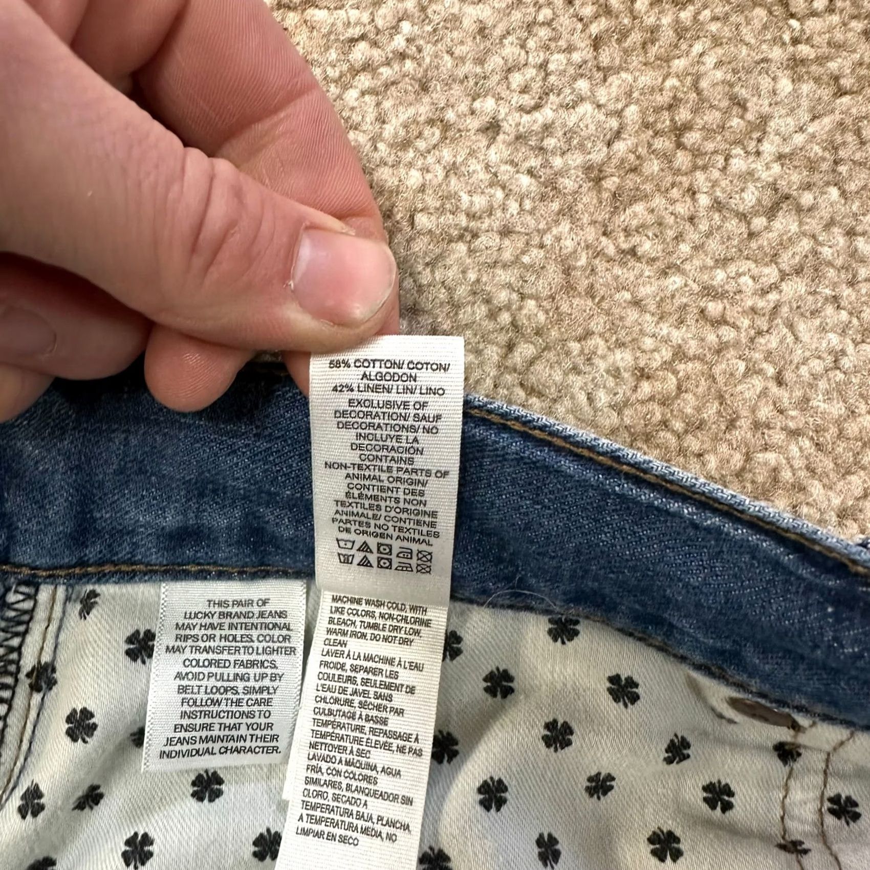 Lucky Brand Lucky Brand 410 Jeans Men Slim Straight 36x32 Blue Denim Medium Wash Cotton Blend 5-Pocket Belt Loops Smart Size US 36 / EU 52 - 6 Thumbnail
