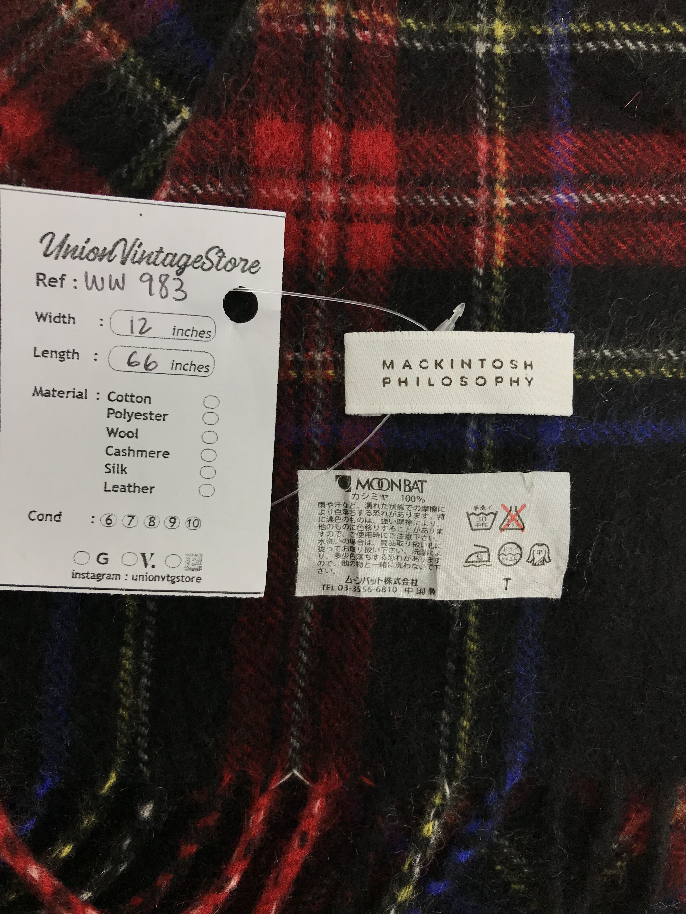 Mackintosh Mackintosh Scarf / Muffler / Neckwear - WW983 Size ONE SIZE - 4 Thumbnail