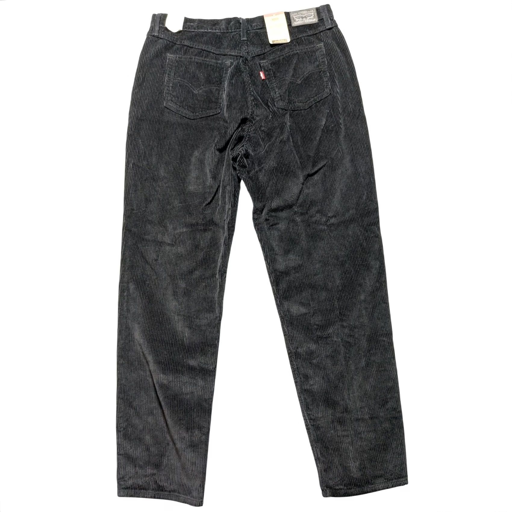 Levi's Levi's High-Waisted Mom Jeans Black Corduroy 33x30 Women 5-Pocket Vintage Style NWT Fall Winter Size 24" / US 00 / IT 34 - 2 Thumbnail