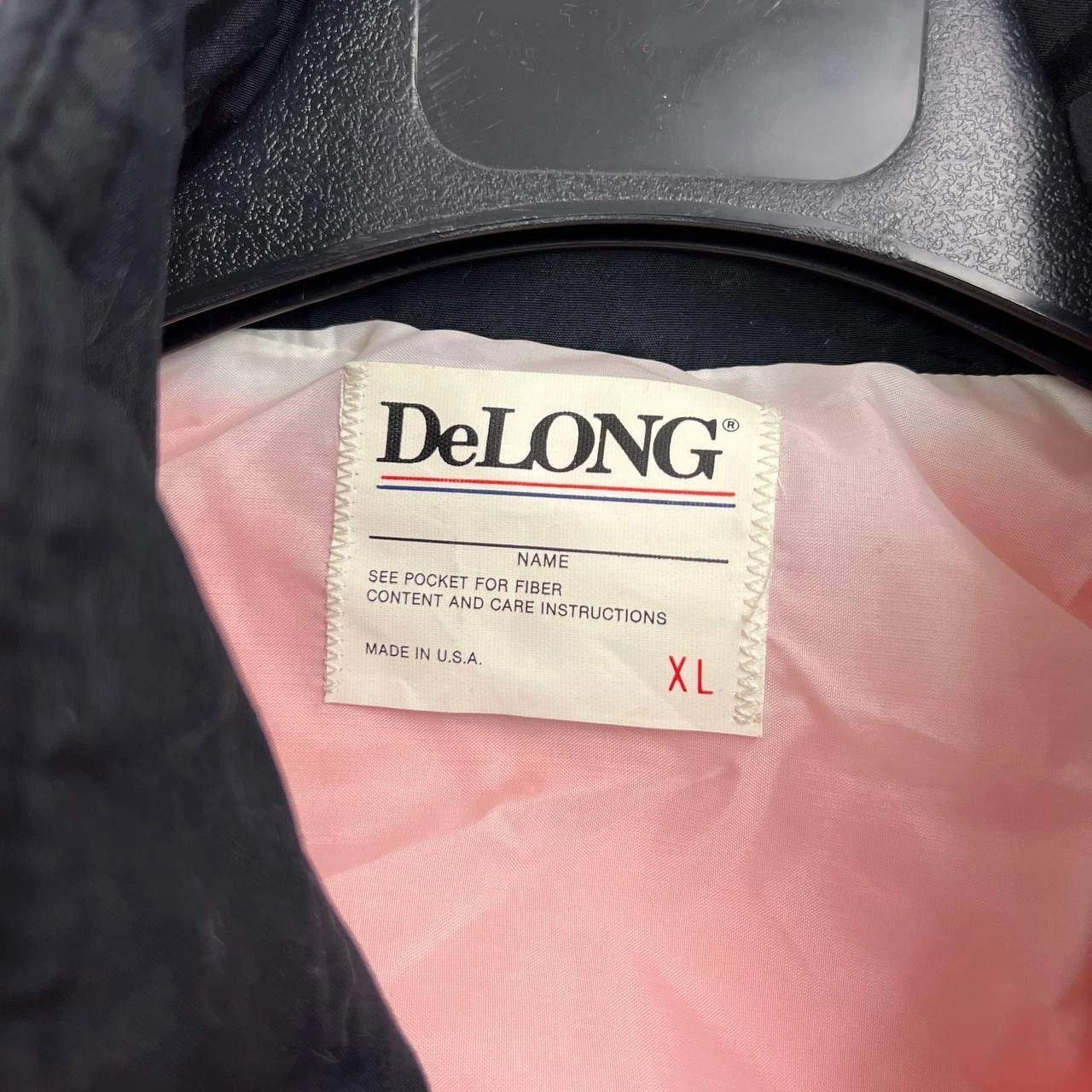 Delong Vintage DeLong Windbreaker Jacket Men Snap Button XL Size US XL / EU 56 / 4 - 4 Thumbnail