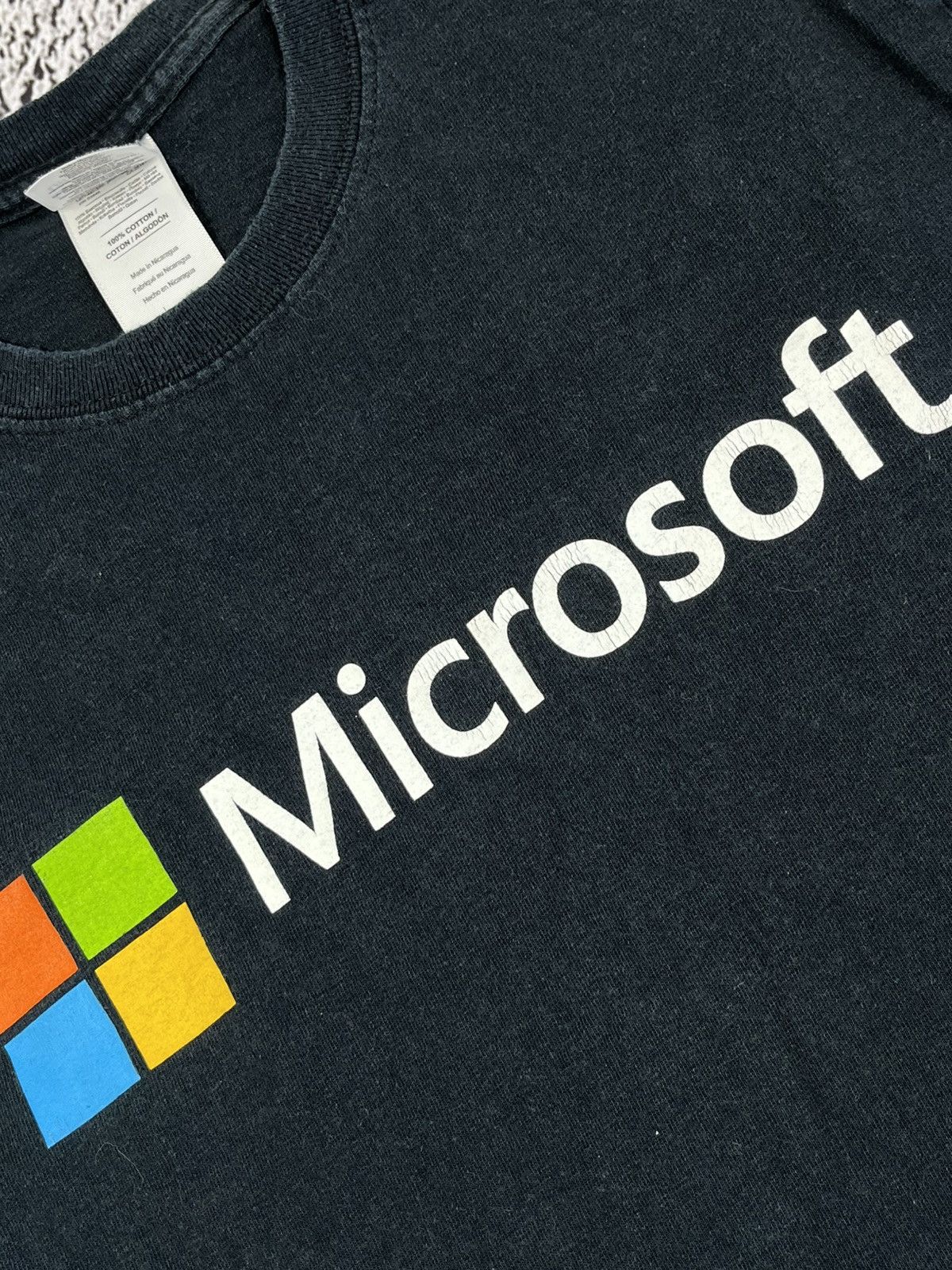 Vintage Vintage Y2K Microsoft faded logo tee streetwear size S Size US S / EU 44-46 / 1 - 5 Thumbnail