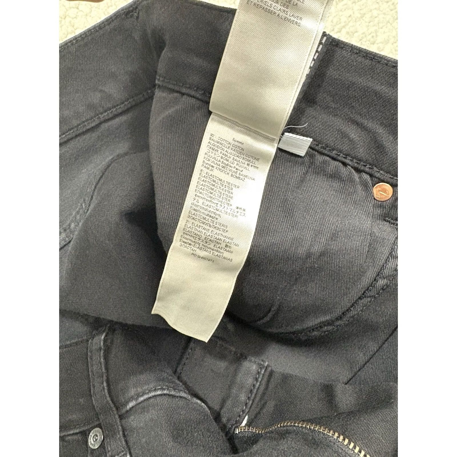 7 For All Mankind 7 for All Mankind Jeans Bootcut Men 38 Black Denim Stretch 5-Pocket Inseam 35 Regular Top Bootcut Logo Zipper Button Cotton Blend Casual N/A Size US 38 / EU 54 - 6 Thumbnail