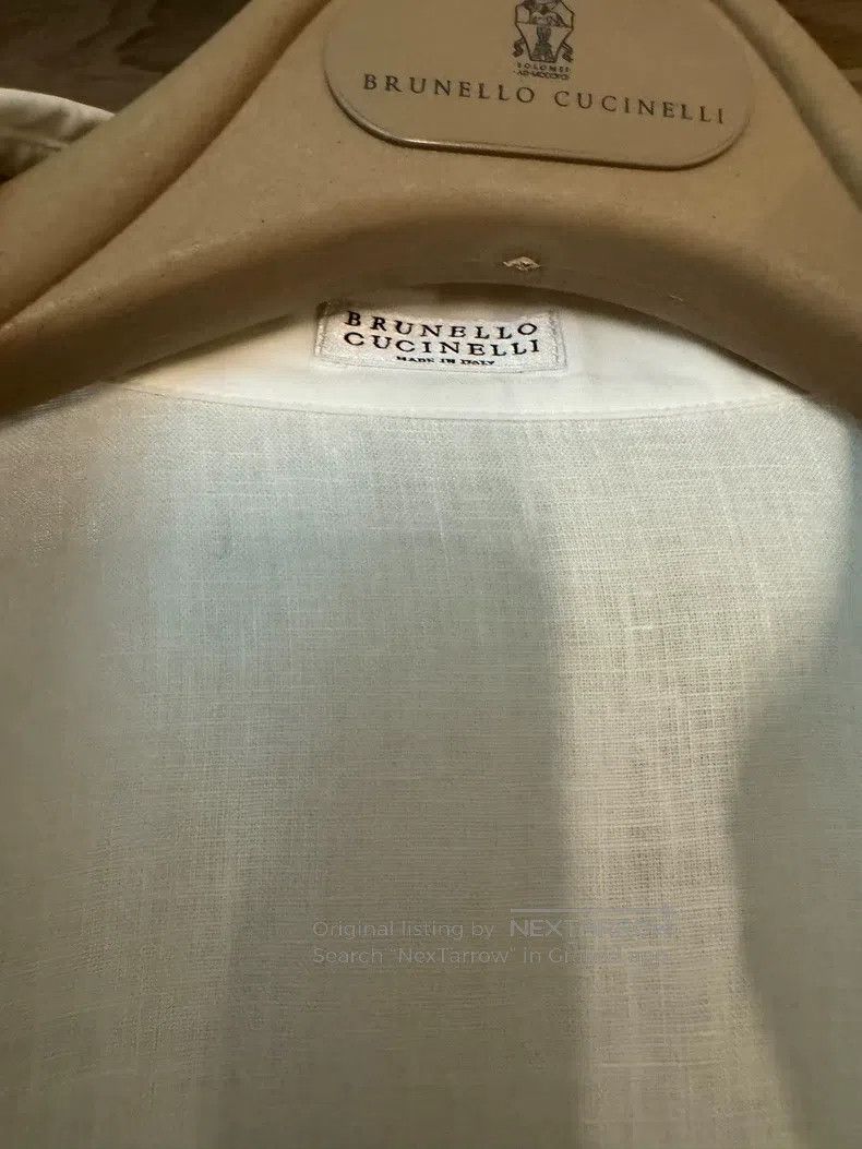 Brunello Cucinelli Brunello Cucinelli Linensilk convertible shirt, one side s Size XS / US 0-2 / IT 36-38 - 4 Thumbnail