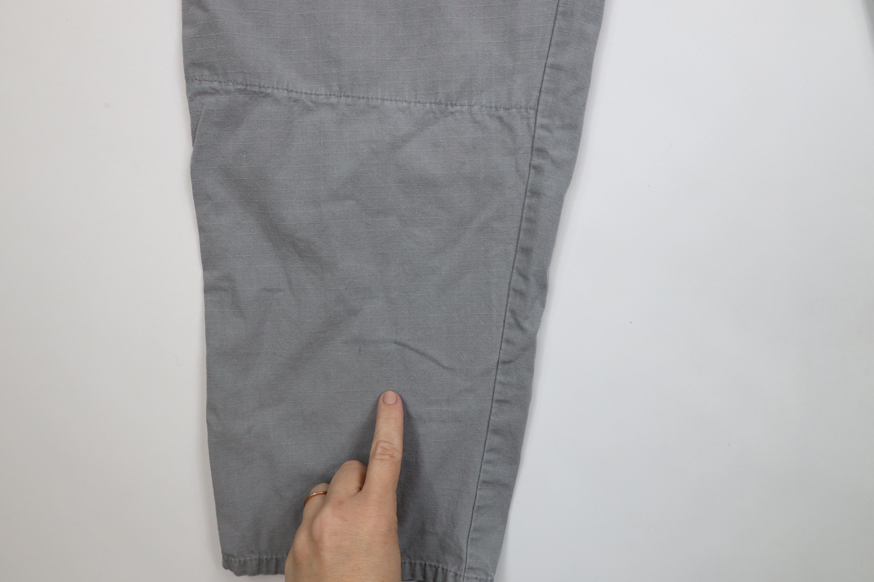 Vintage Vintage 90s Streetwear Double Knee Belted Pants Gray USA Size US 34 / EU 50 - 5 Thumbnail