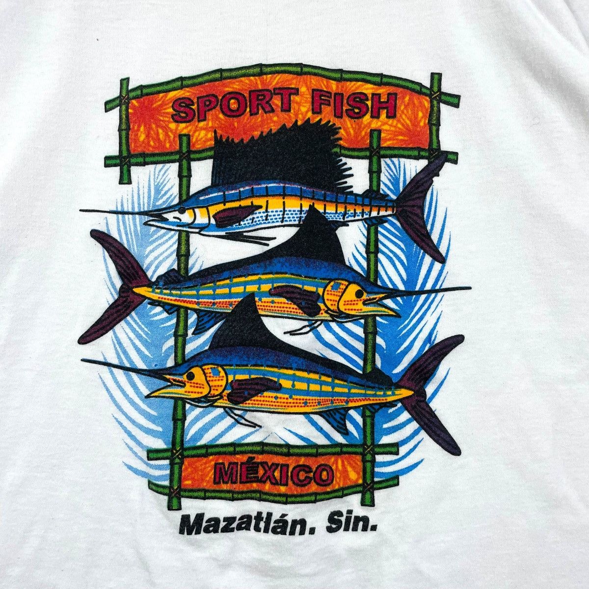 Vintage Vintage 90s Sport Fish Mexico Tee Shirt Size US M / EU 48-50 / 2 - 3 Thumbnail
