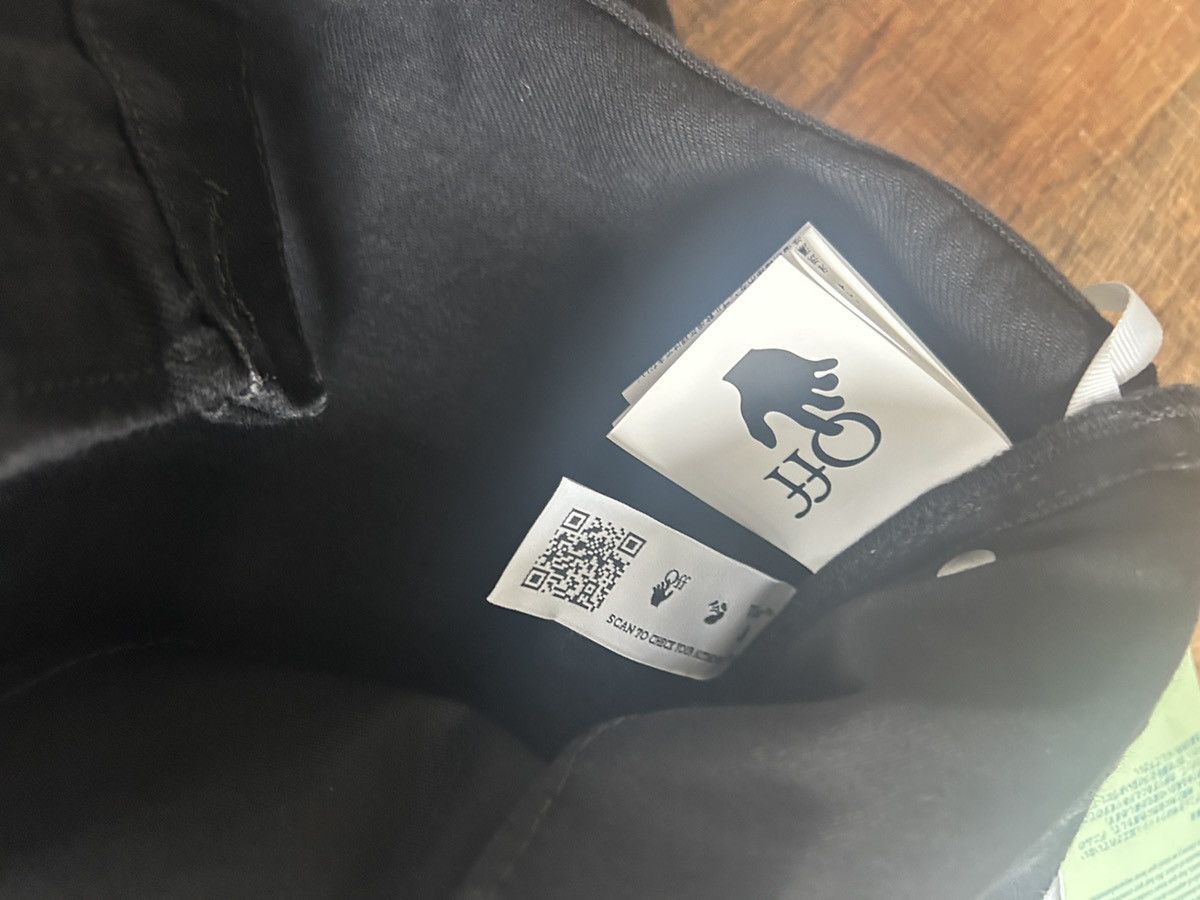 Off-White Off-white denim shorts embroidered jean virgil abloh black Size US 31 - 5 Thumbnail