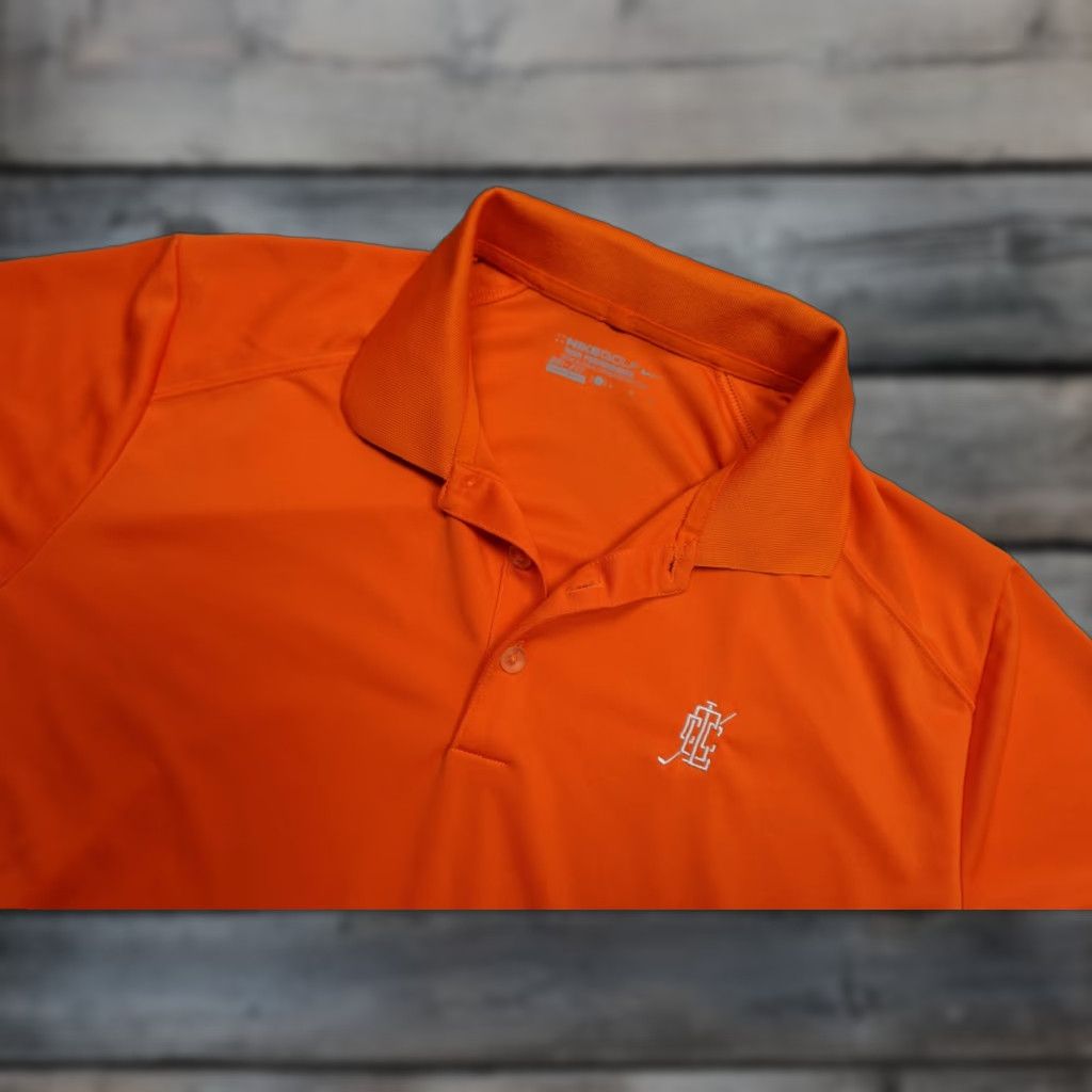 Nike Nike Golf Dri-FIT Polo Mens L Orange Breathable Short Sleeve Tour Performance Shirt Size US L / EU 52-54 / 3 - 1 Thumbnail