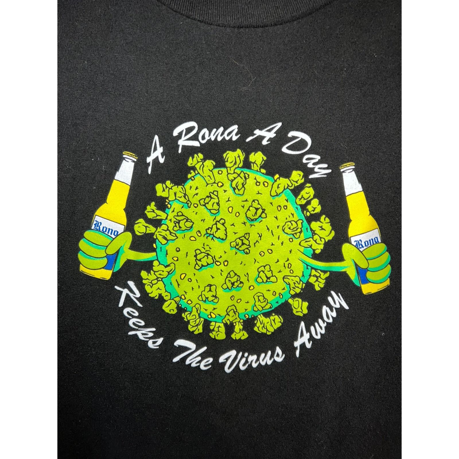 Full Send Full Send Shirt A Rona A Day Keeps The Virus Away Tee Large Size US L / EU 52-54 / 3 - 2 Thumbnail