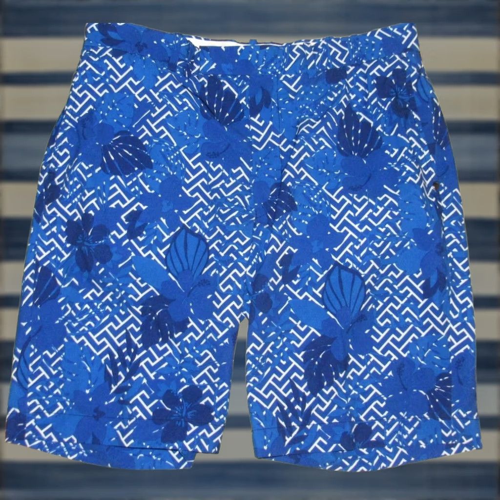 RLX Ralph Lauren Polo RLX Ralph Lauren RLX 10" Blue Floral Golf Shorts 34 Size US S / EU 44-46 / 1 - 1 Thumbnail