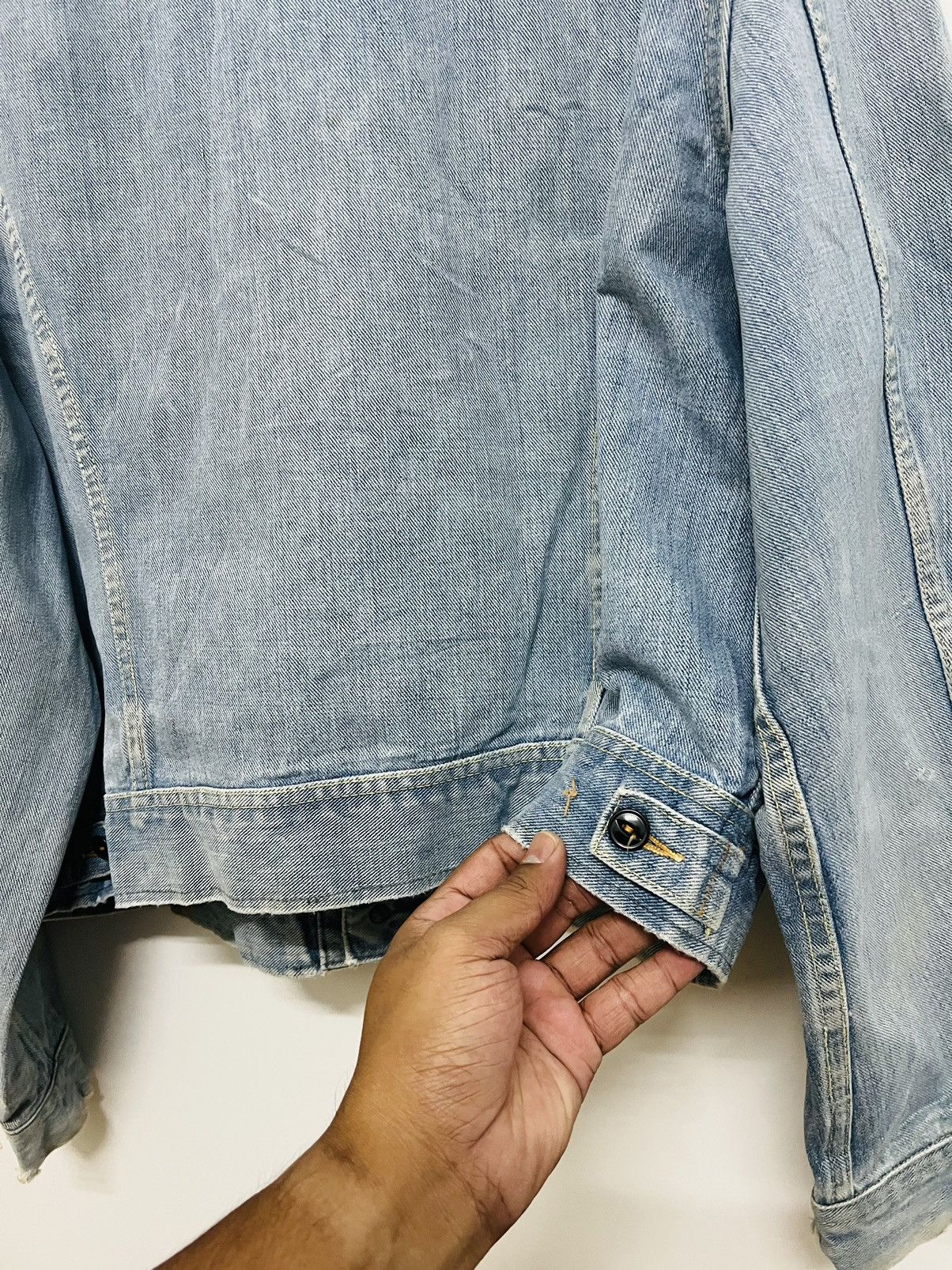 Lee × Vintage VINTAGE THRASHED LEE RIDER SANFORIZED UNION MADE JACKET Size US L / EU 52-54 / 3 - 15 Thumbnail