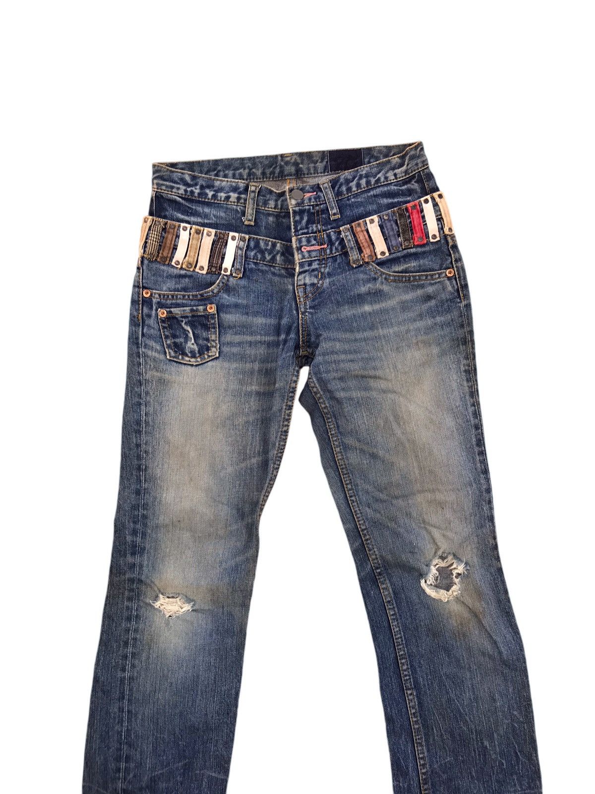 If Six Was Nine × Japanese Brand VINTAGE ANTGAUGE TWO WAIST IF SIX WAS NINE DISTRESSED DENIM Size US 29 - 2 Thumbnail