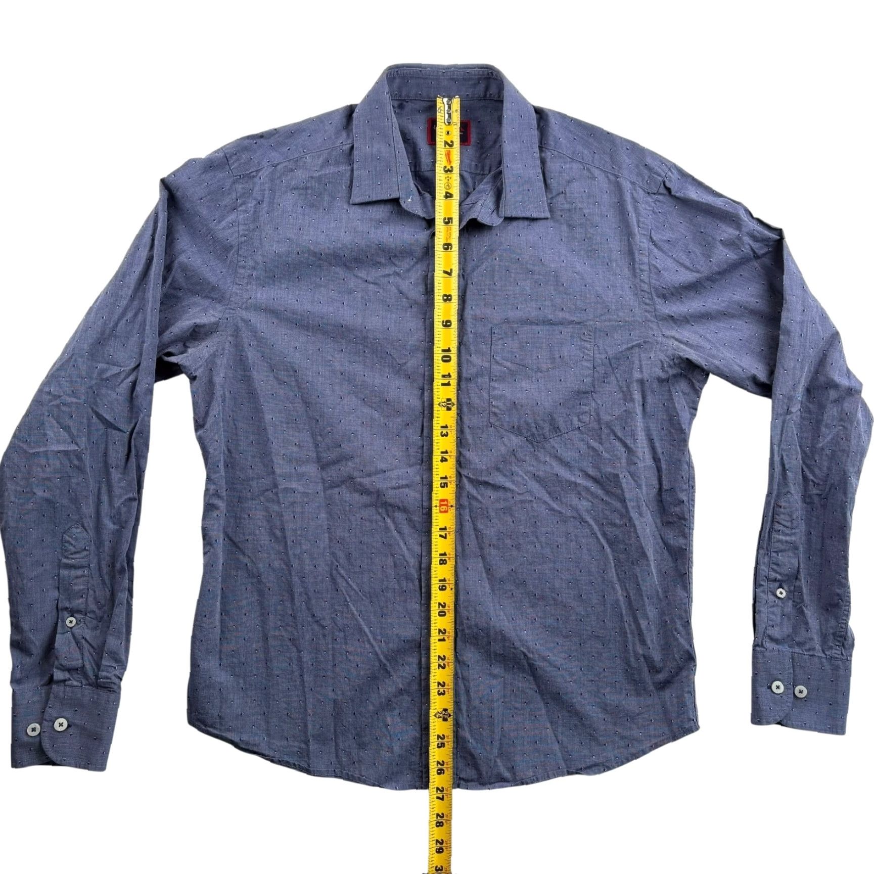 UNTUCKit UNTUCKit Men’s 100% Cotton Button-Down Shirt Blue Small Size US S / EU 44-46 / 1 - 5 Thumbnail