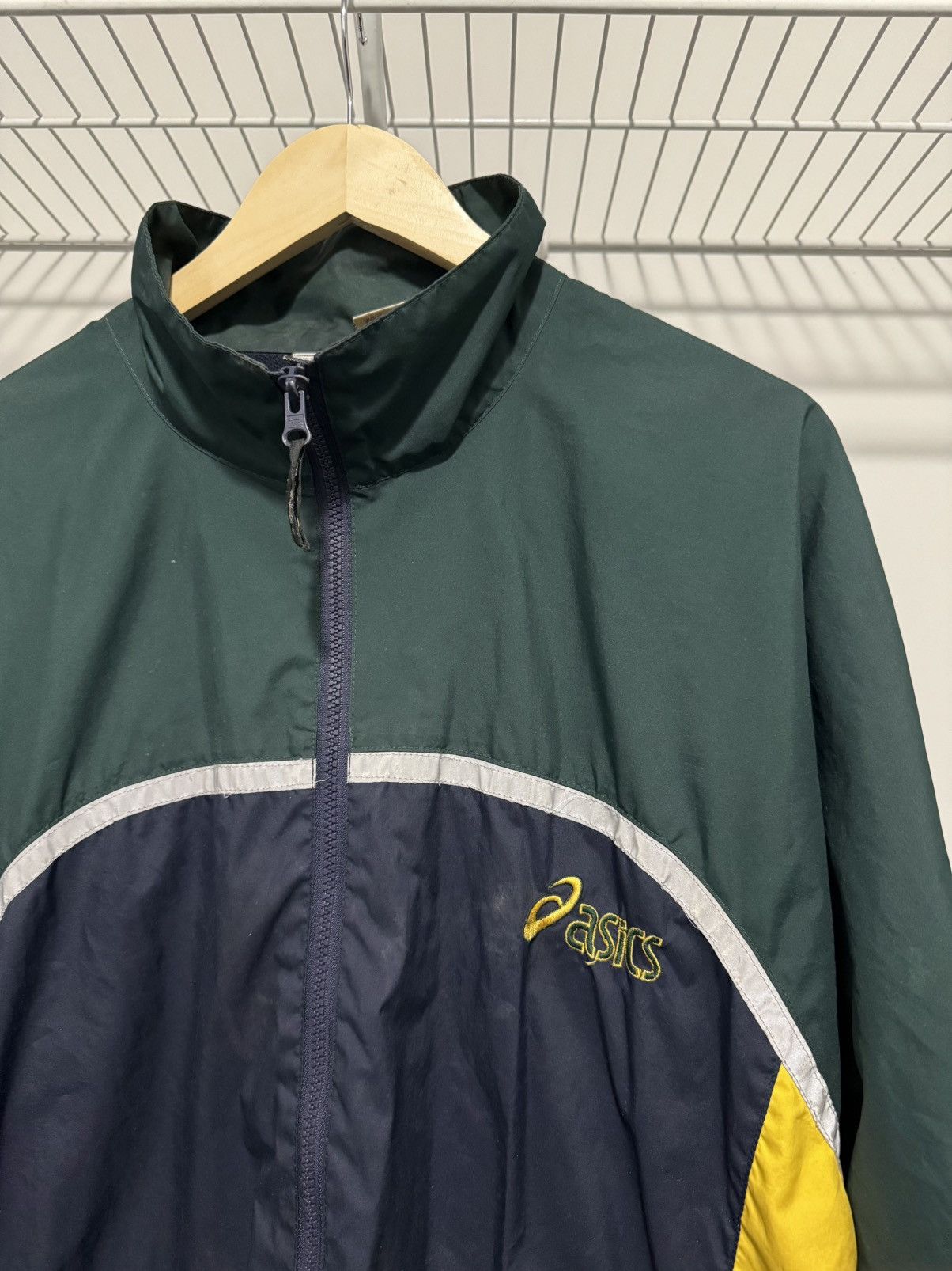 Asics × Vintage 90s Asics Windbreaker Jacket Size US L / EU 52-54 / 3 - 2 Thumbnail