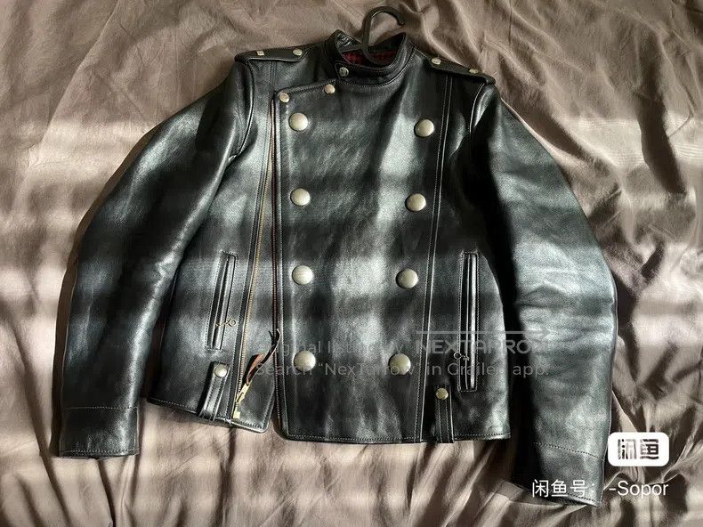 The Real McCoy's The Real McCoys Classic pig's milk horseskin biker jacket Size US S / EU 44-46 / 1 - 1 Thumbnail