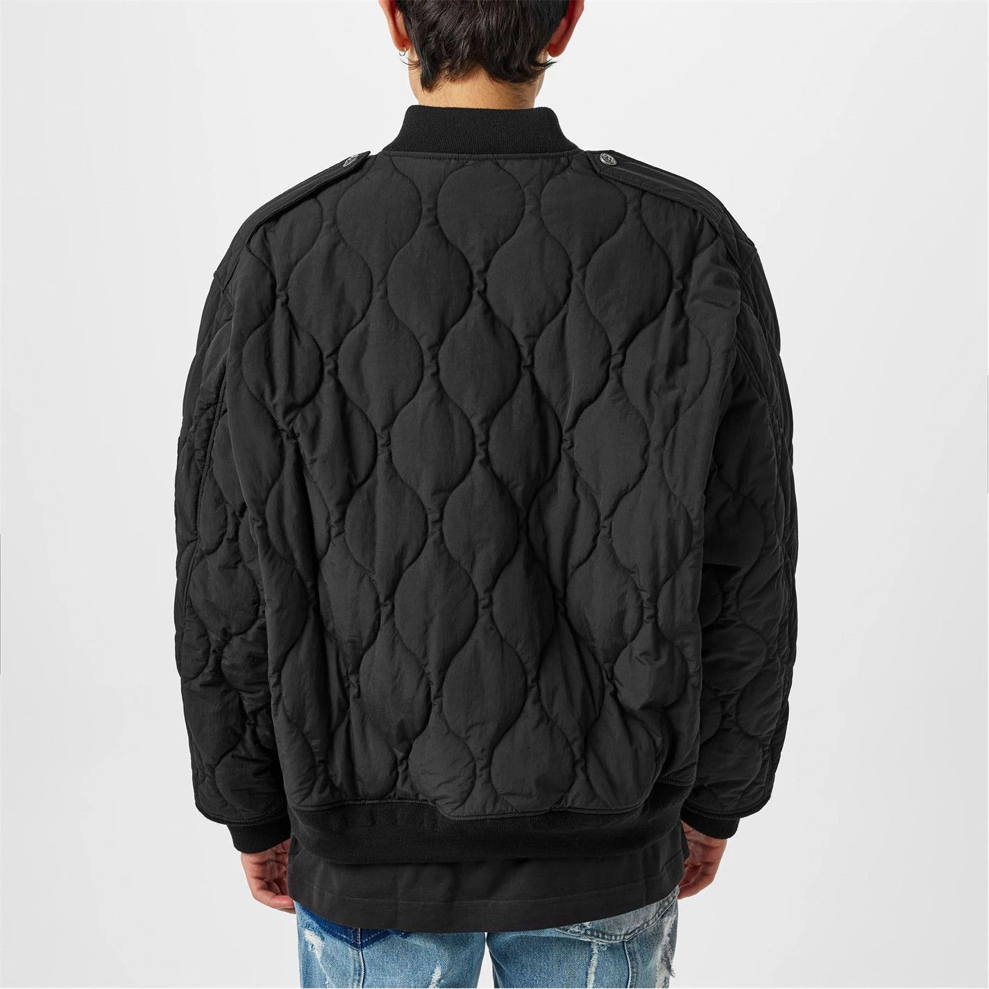 Palm Angels o1g2r1mq0426 Monogram Bomber Jacket in Black Size US L / EU 52-54 / 3 - 4 Thumbnail