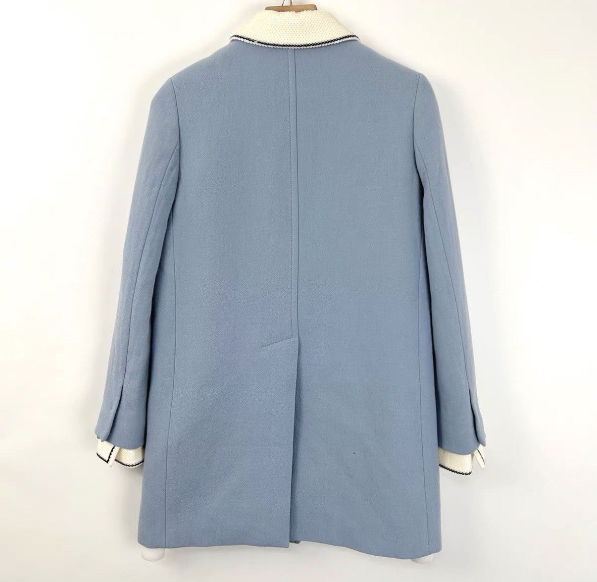 Miu Miu Miu Miu blue heavy embellished sequin lapel jacket K12 Size S / US 4 / IT 40 - 2 Thumbnail