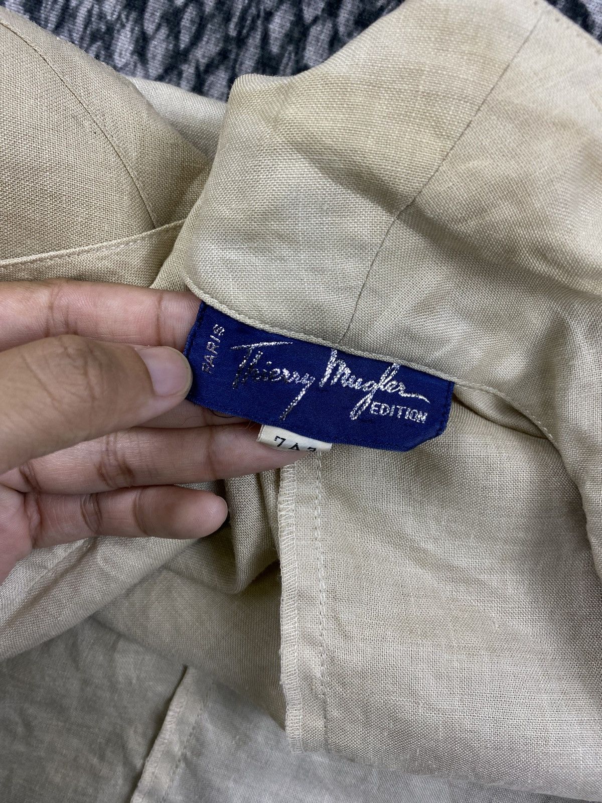 Thierry Mugler Vintage Thierry Mugler Linen Jacket Size M / US 6-8 / IT 42-44 - 8 Thumbnail