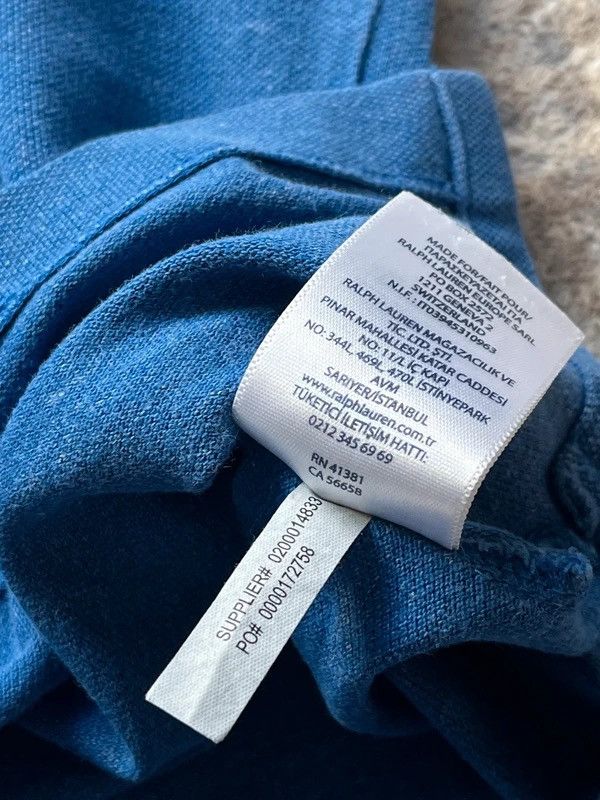 Polo Ralph Lauren Polo Ralph Lauren Sz L Polo Shirt Blue Small Pony Size US L / EU 52-54 / 3 - 14 Thumbnail