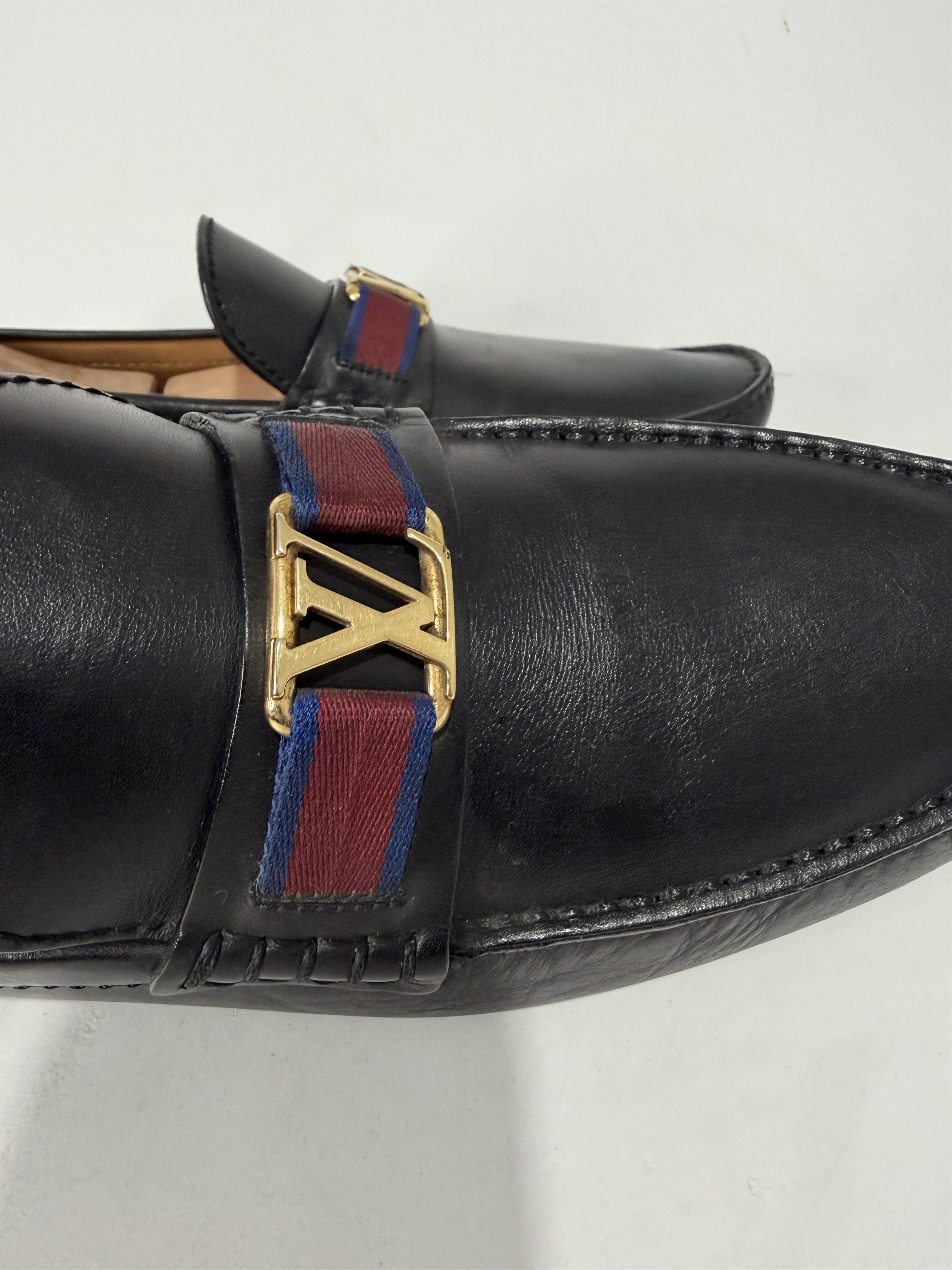 Louis Vuitton LLouis Vuitton Black Leather Hockenheim Loafers Size US 9 / EU 42 - 7 Thumbnail