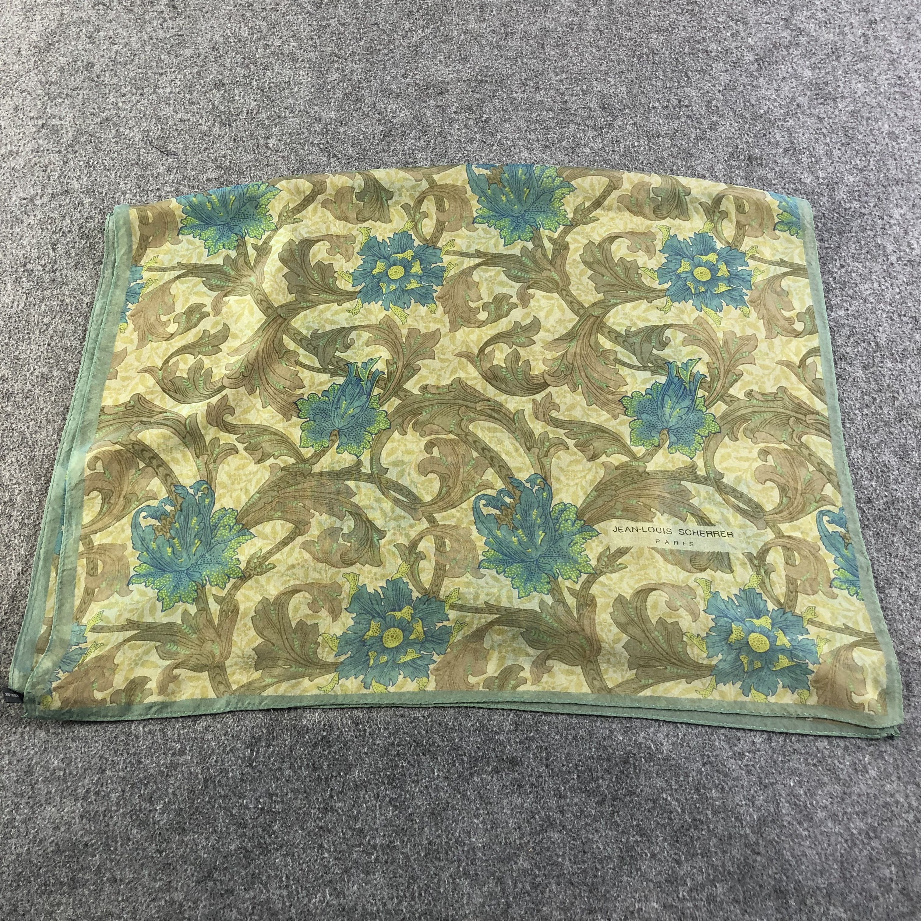 Jean-Louis Scherrer Vintage Jean Louis Scherrer Silk Stole Silk Scarf M600 Size ONE SIZE - 2 Thumbnail