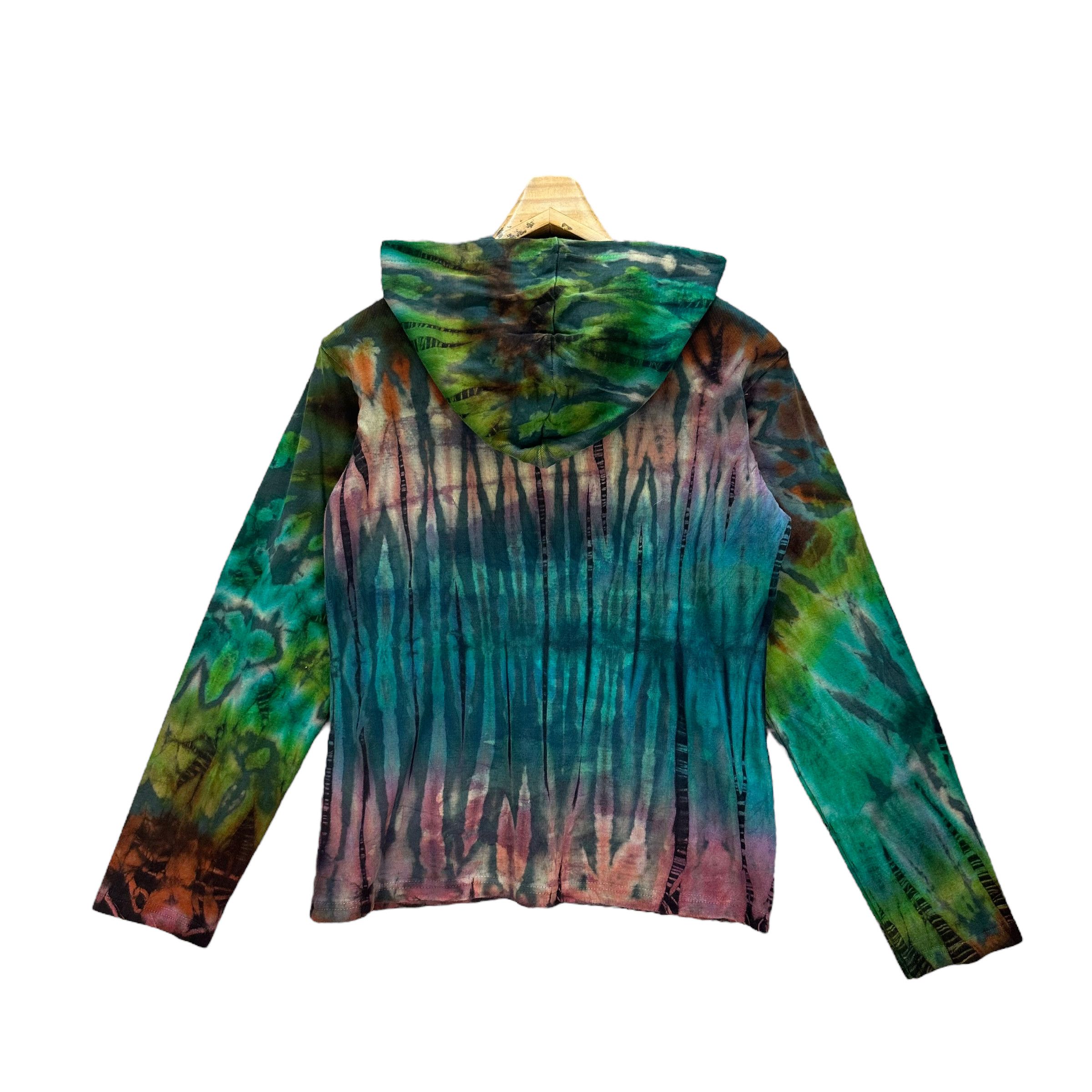 Vintage ATARA TIE DYE ZIPPER HOODIES #8443-009 Size S / US 4 / IT 40 - 7 Thumbnail