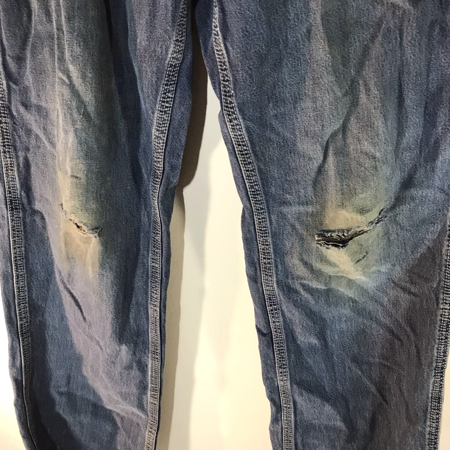Carhartt VINTAGE Carhartt FR Workwear Carpenter Jeans Men 32X34 Blue Flame-Resistant Denim Regular Fit Size US 32 / EU 48 - 3 Thumbnail