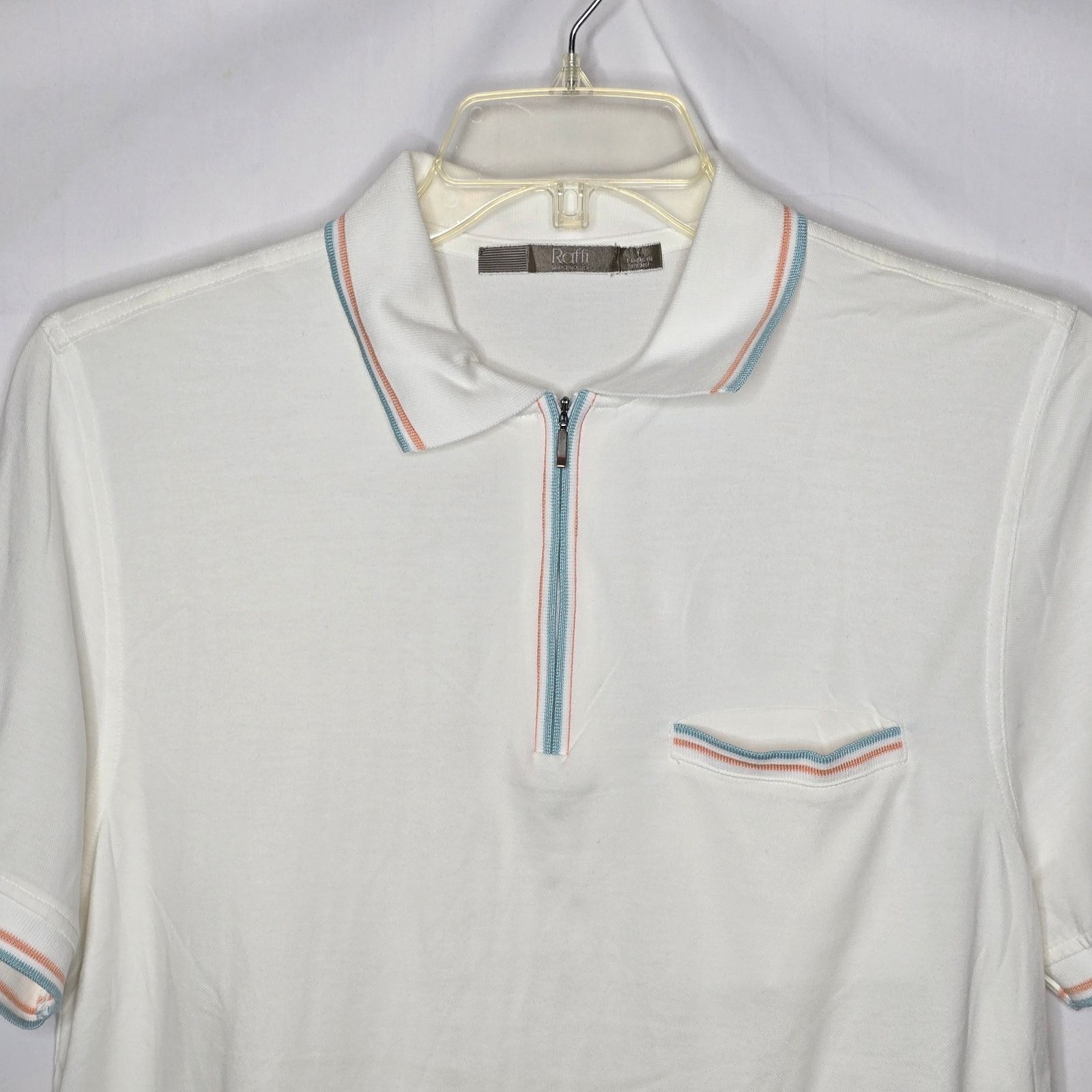 Raffi Raffi Linea Uomo 1/4 Zip Short Sleeve Polo Shirt Size Large Size US L / EU 52-54 / 3 - 2 Thumbnail