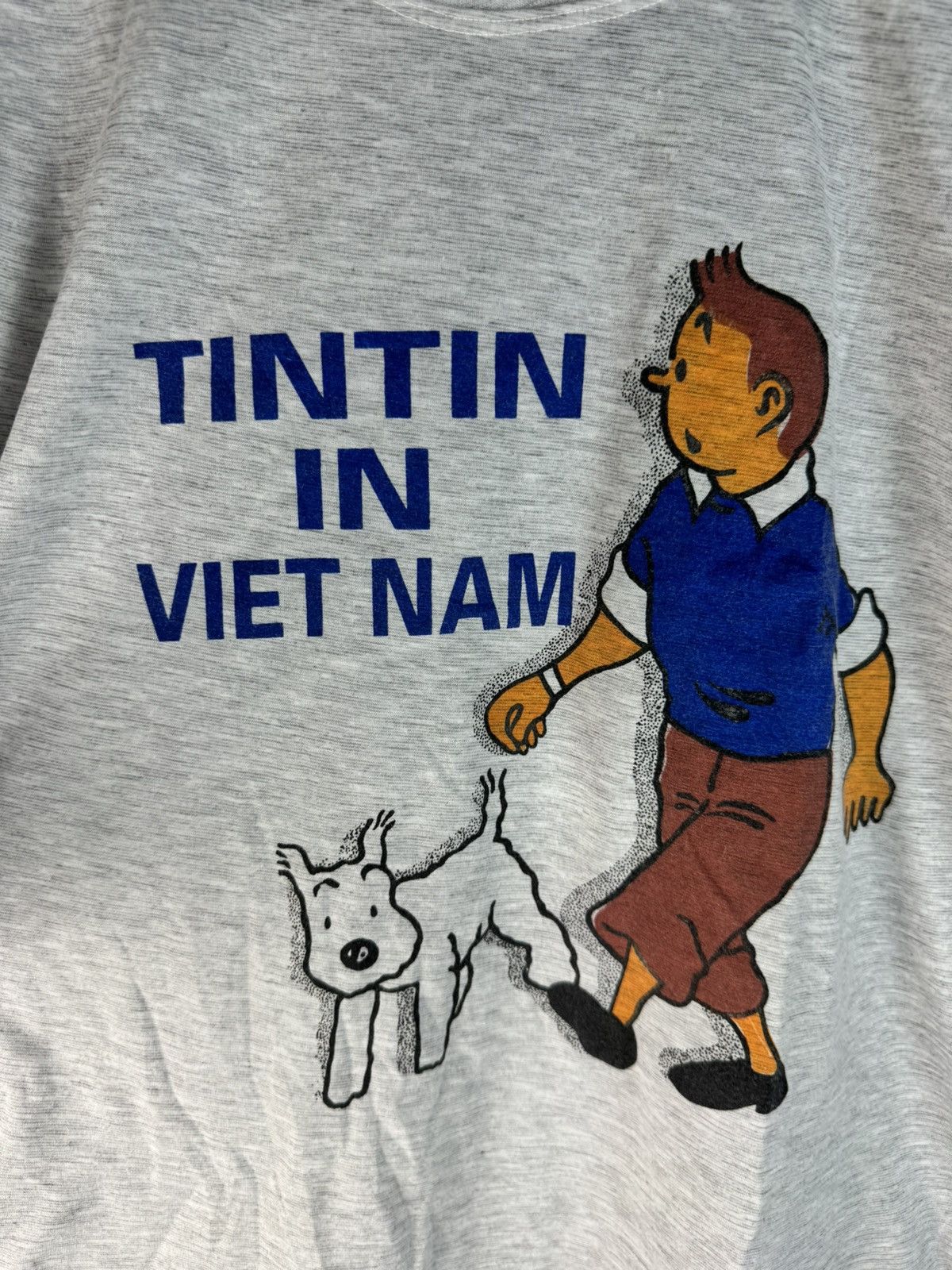 Band Tees × Cartoon Network × Vintage Vintage 90s The Adventure Of TinTin in Vietnam 🇻🇳 Size US M / EU 48-50 / 2 - 3 Thumbnail