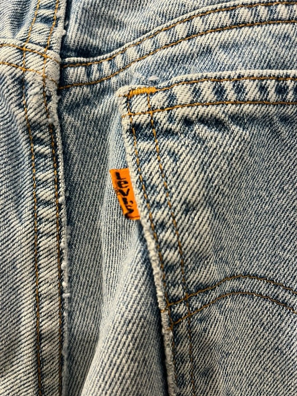 Levi's VTG 1997 Levis 917 Orange Tab Boot Cut Distressed Jeans 12 Size 34" / US 12 / IT 48 - 12 Thumbnail