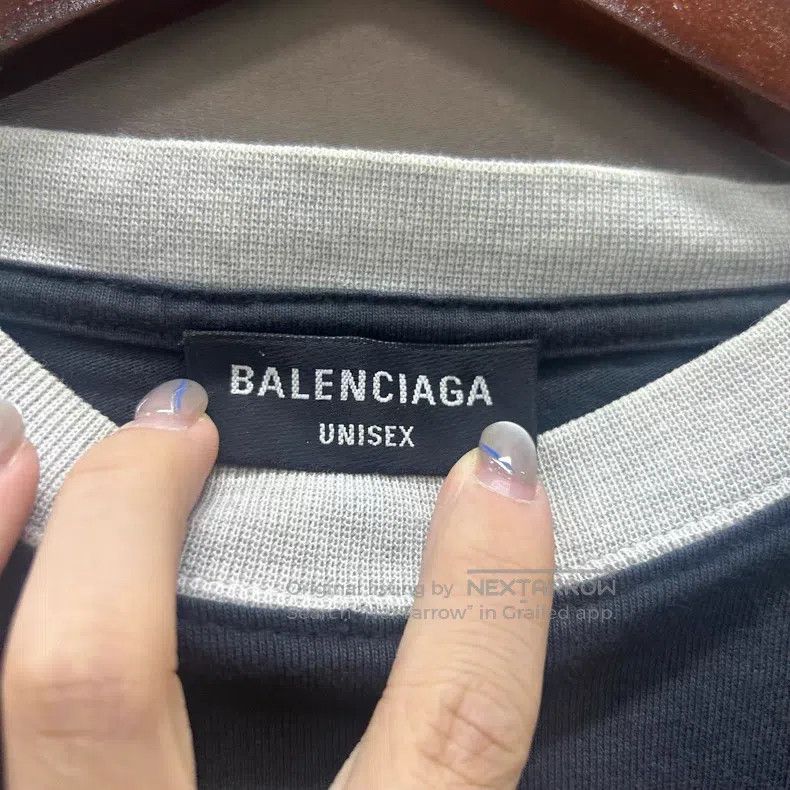Balenciaga Balenciaga Black and Grey Skiing Circle Short-sleeve Size US M / EU 48-50 / 2 - 3 Thumbnail