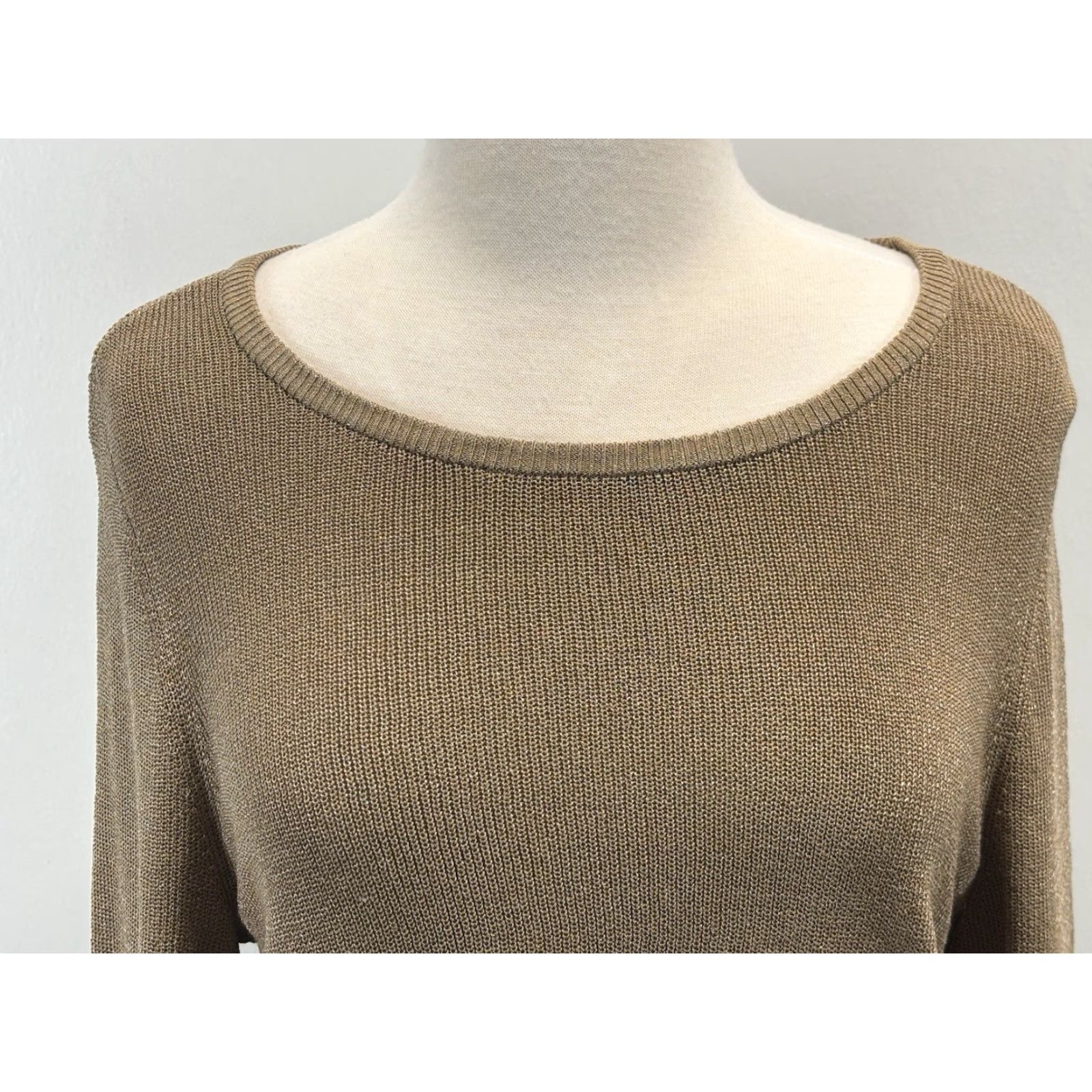 Vintage Chicos Side Twist Sweater Sz 2 US Large Women’s Brown Tunic Classic Size L / US 10 / IT 46 - 5 Thumbnail