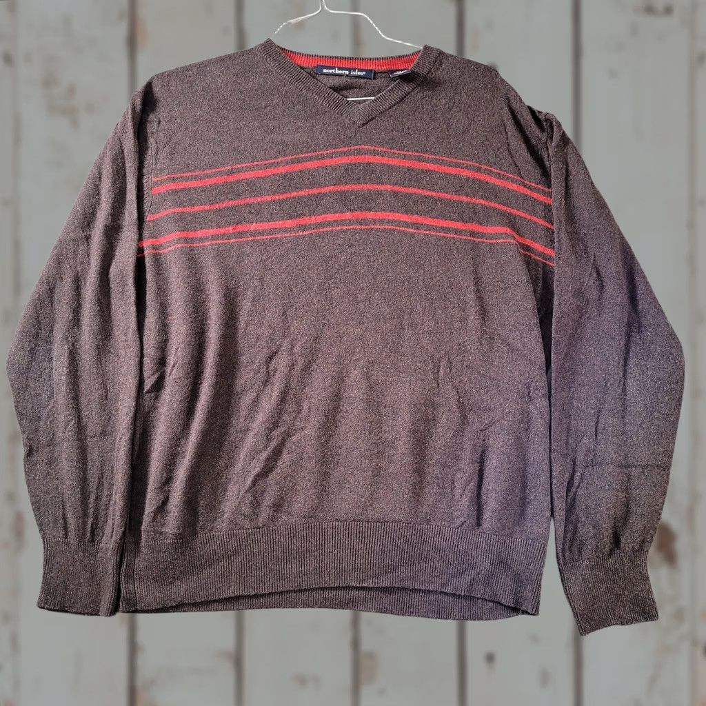 Vintage VINTAGE Northern Isles Sweater Silk Blend Light Weight Grandpa L Black Mens Size US L / EU 52-54 / 3 - 1 Thumbnail