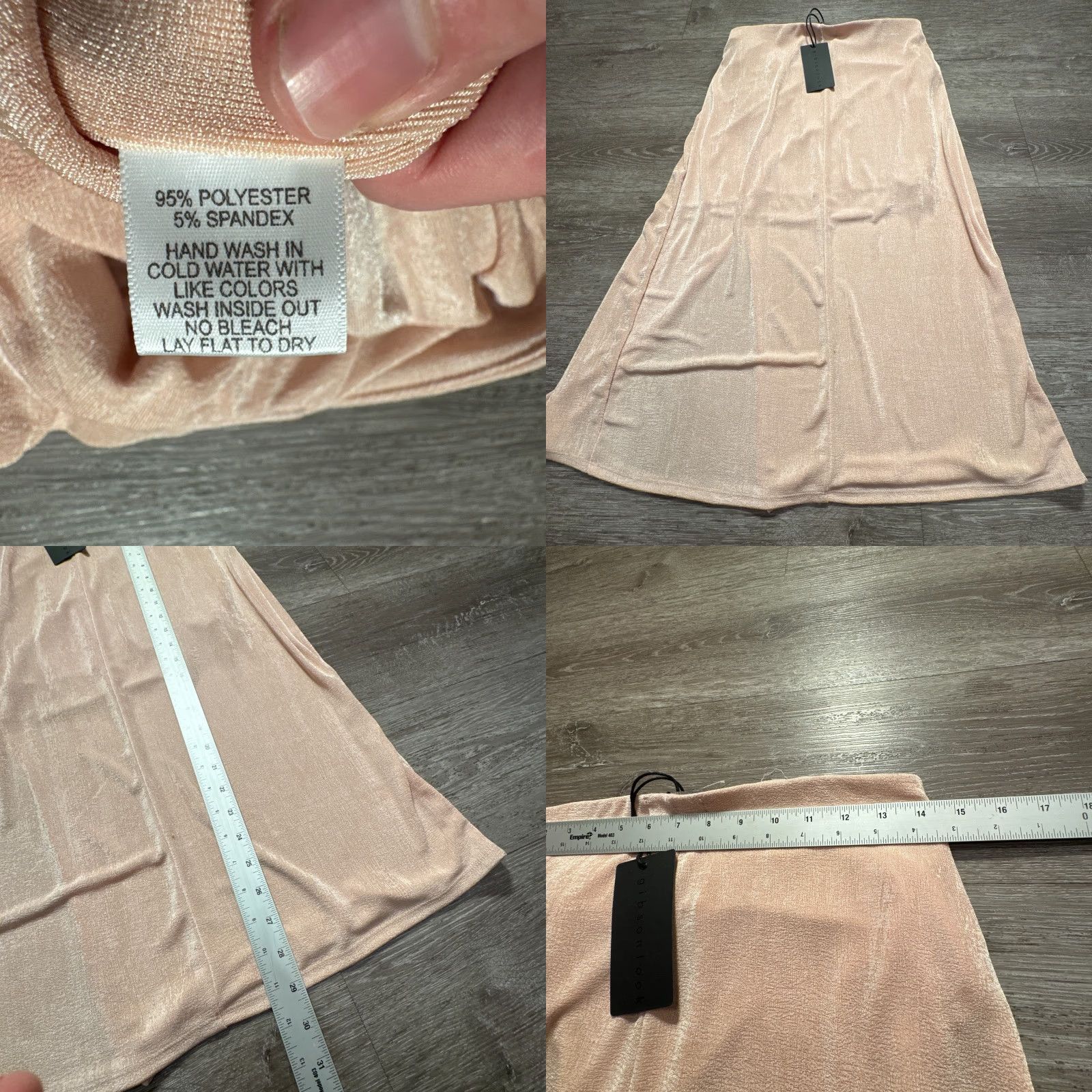 Vintage Gibsonlook Maxi Skirt Womens M Pink Preppy Casual Polyester Blend 29W Skirt Maxi Pink Preppy Women M Size 32" / US 10 / IT 46 - 8 Thumbnail