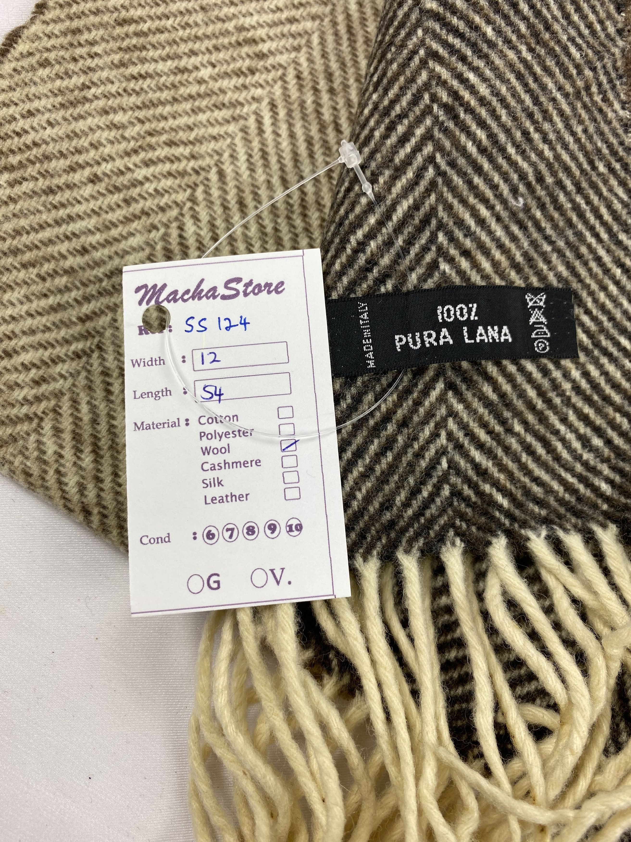 Aquascutum Aquasqutum Wool Scarf / Muffler / Neckwear SS124 Size ONE SIZE - 6 Thumbnail