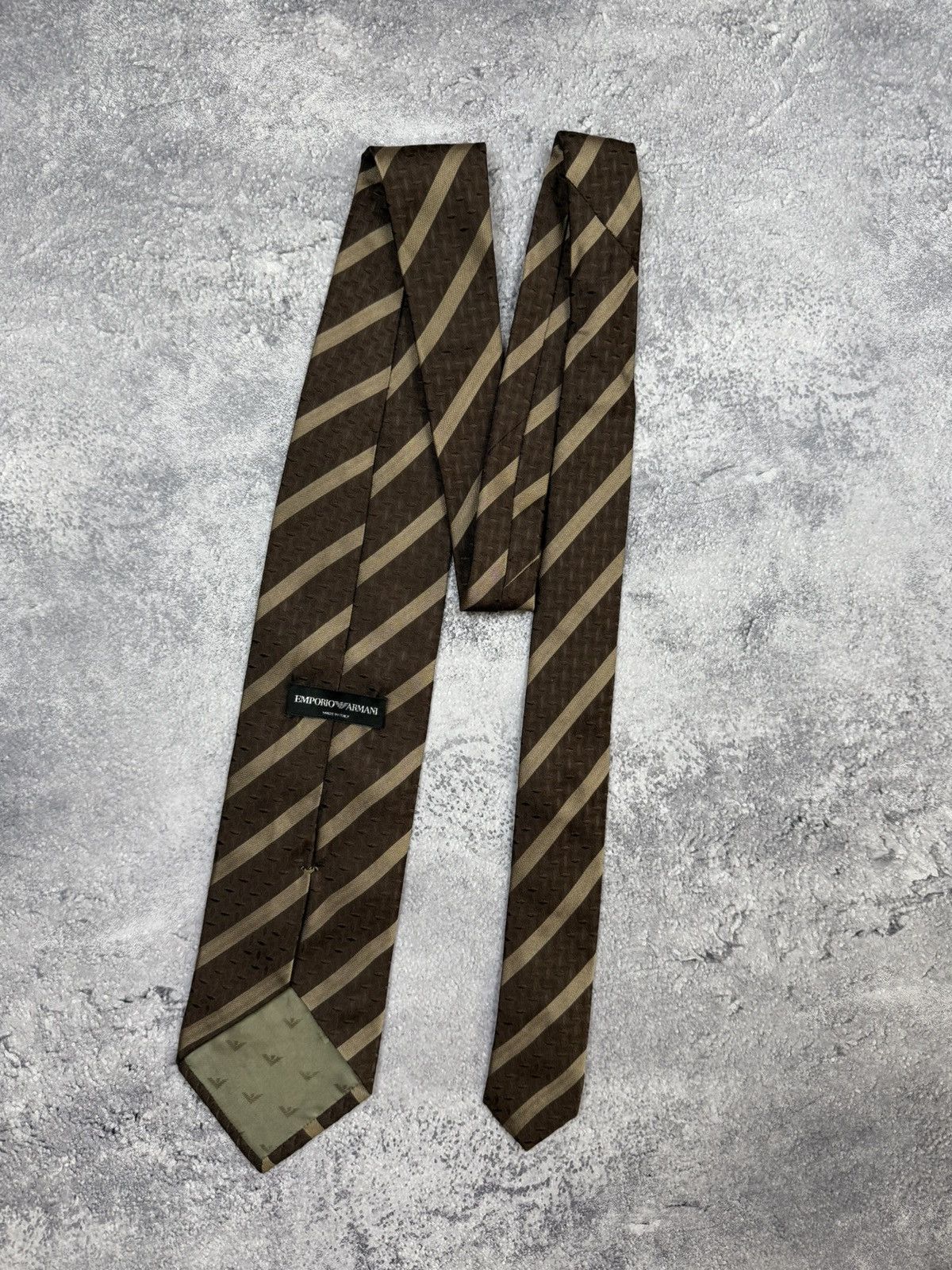 Emporio Armani Emporio Armani Tie Silk Luxury Streetwear Hype Made In Italy Size ONE SIZE - 2 Thumbnail