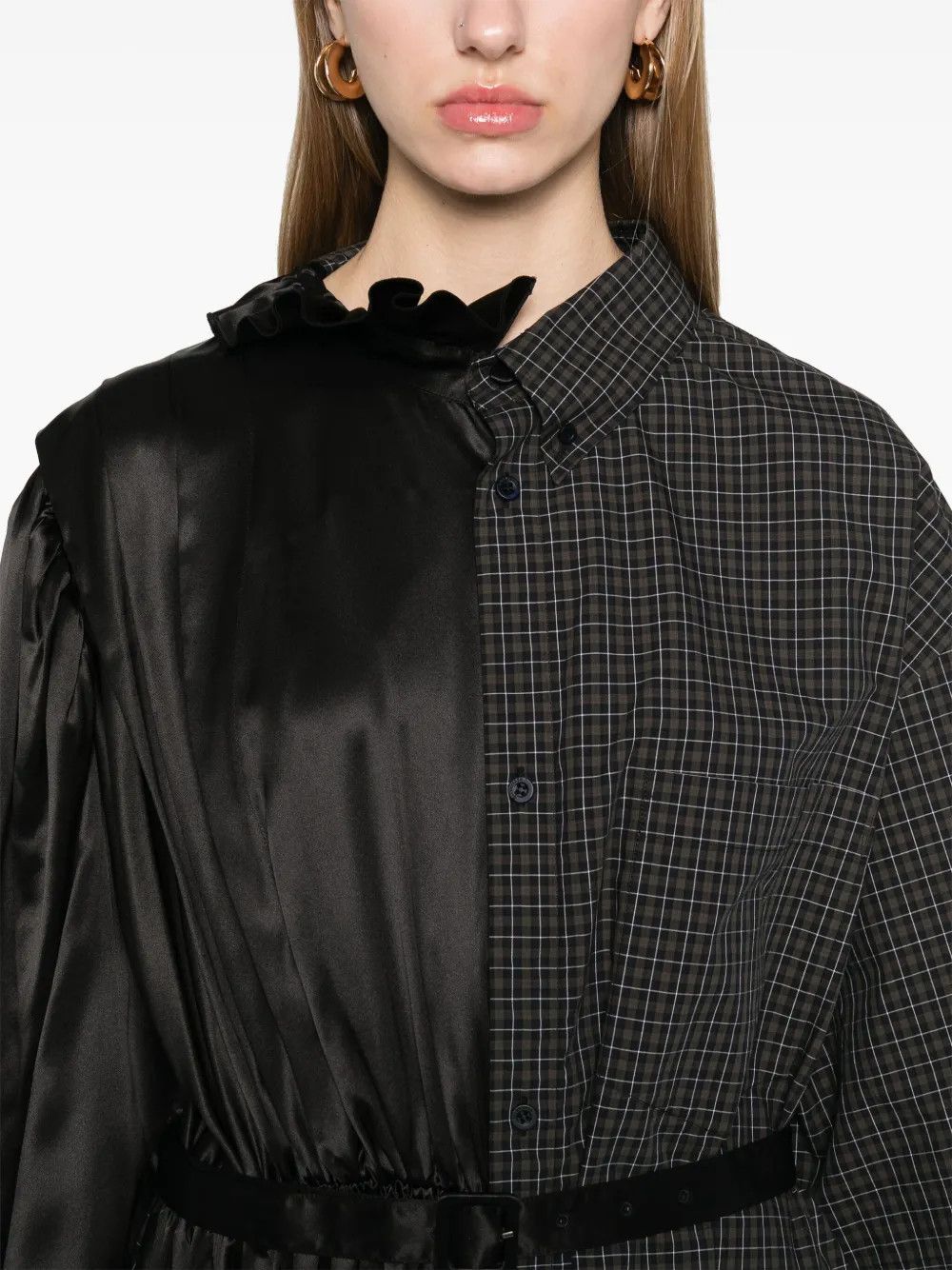 Balenciaga o1y0625 Shirt Dress in Multicolor Size M / US 6-8 / IT 42-44 - 2 Thumbnail