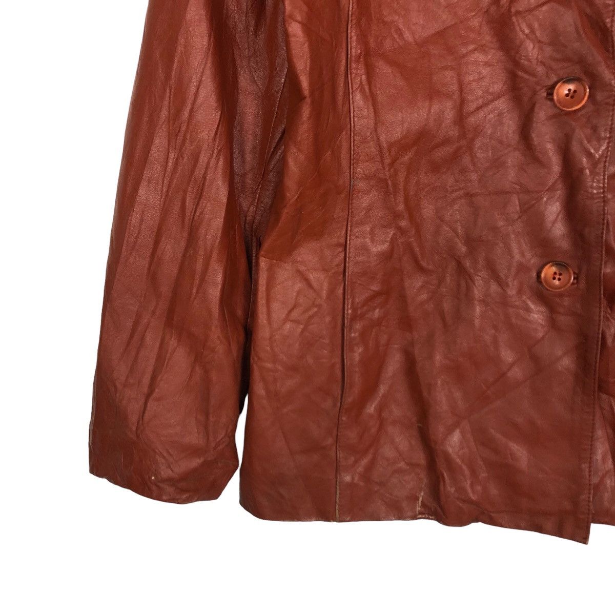 Japanese Brand 🔥VINTAGE LEATHER JACKET FIRST AVENUE DE POUR JAPAN MADE Size US L / EU 52-54 / 3 - 4 Thumbnail