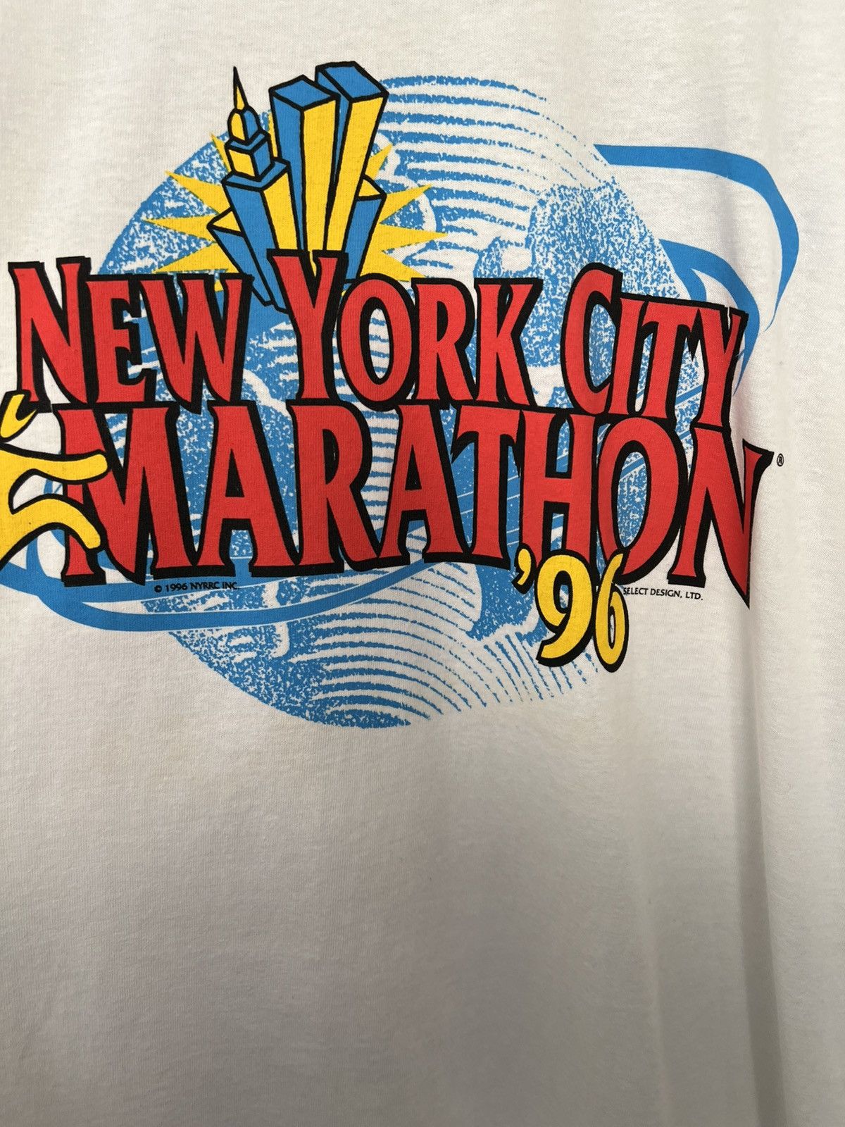 Nike 1996 New York City Marathon Swoosh Tee Size US XL / EU 56 / 4 - 5 Thumbnail