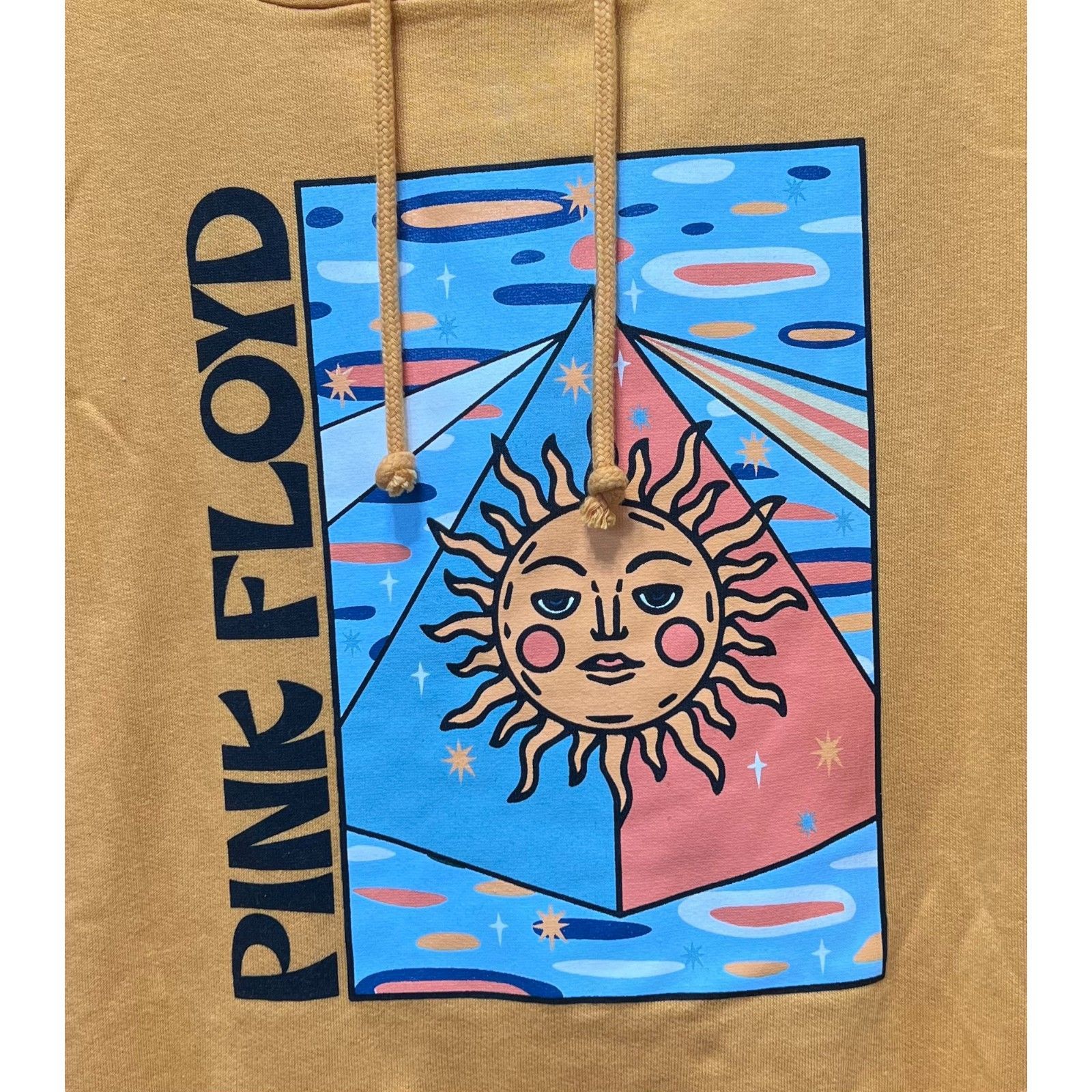 Pink Floyd Pink Floyd - Men's Long Sleeve Hooded Sweatshirt - Yellow - Size US L / EU 52-54 / 3 - 12 Thumbnail