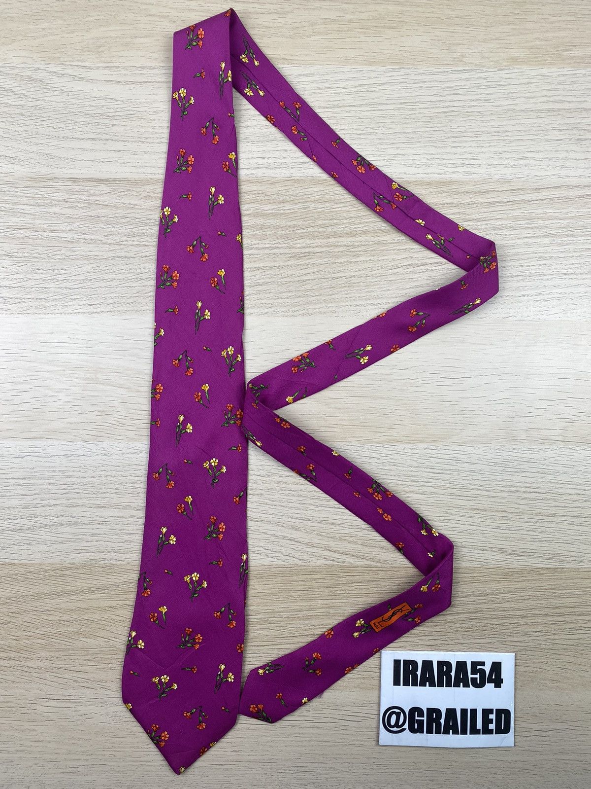 Vintage Yves Saint Laurent Silk Tie T85 Size ONE SIZE - 3 Thumbnail