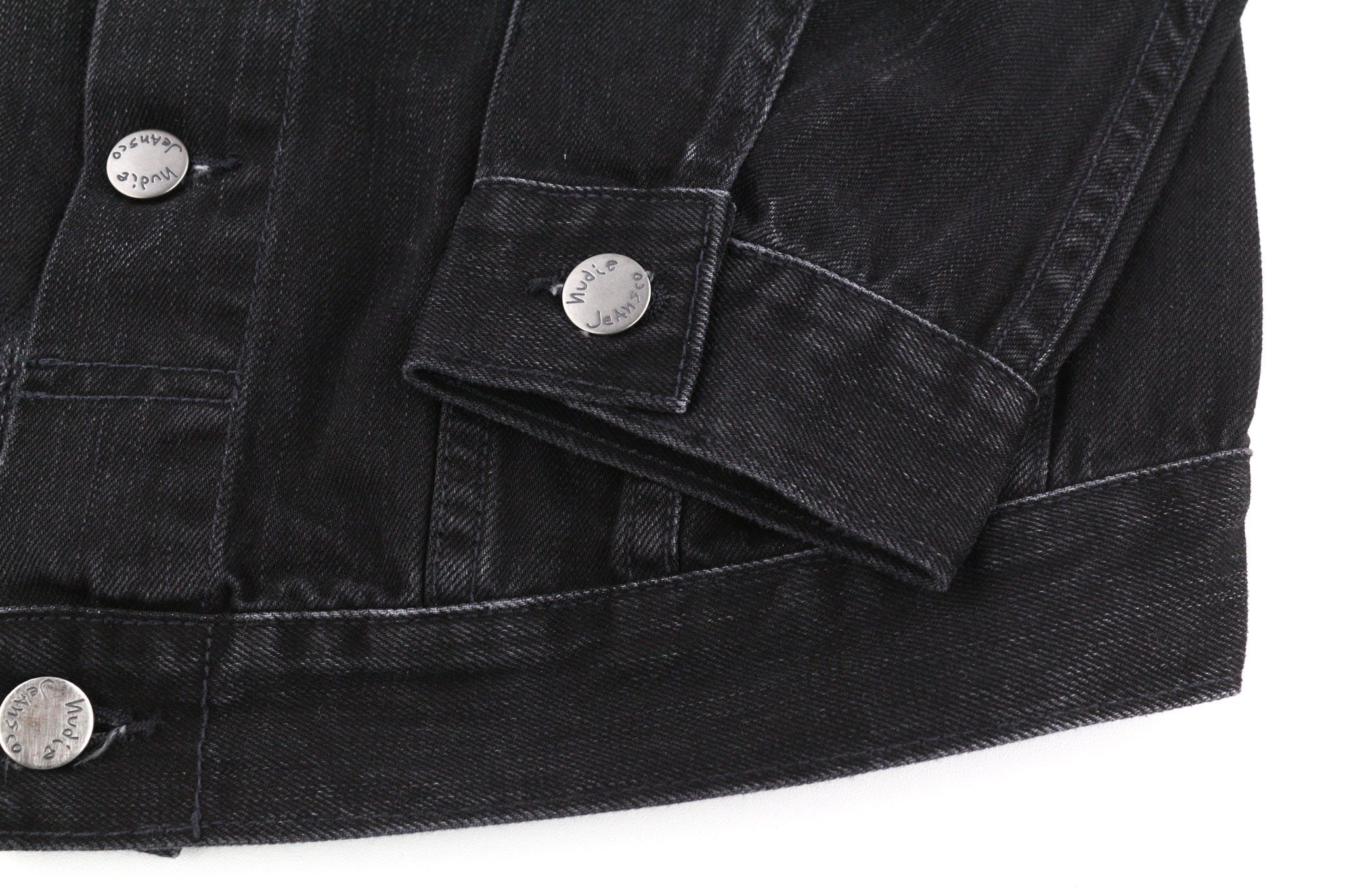 Nudie Jeans BILLY S Black Lotus Organic Polo Washed Jacket 81962 Size US S / EU 44-46 / 1 - 5 Thumbnail