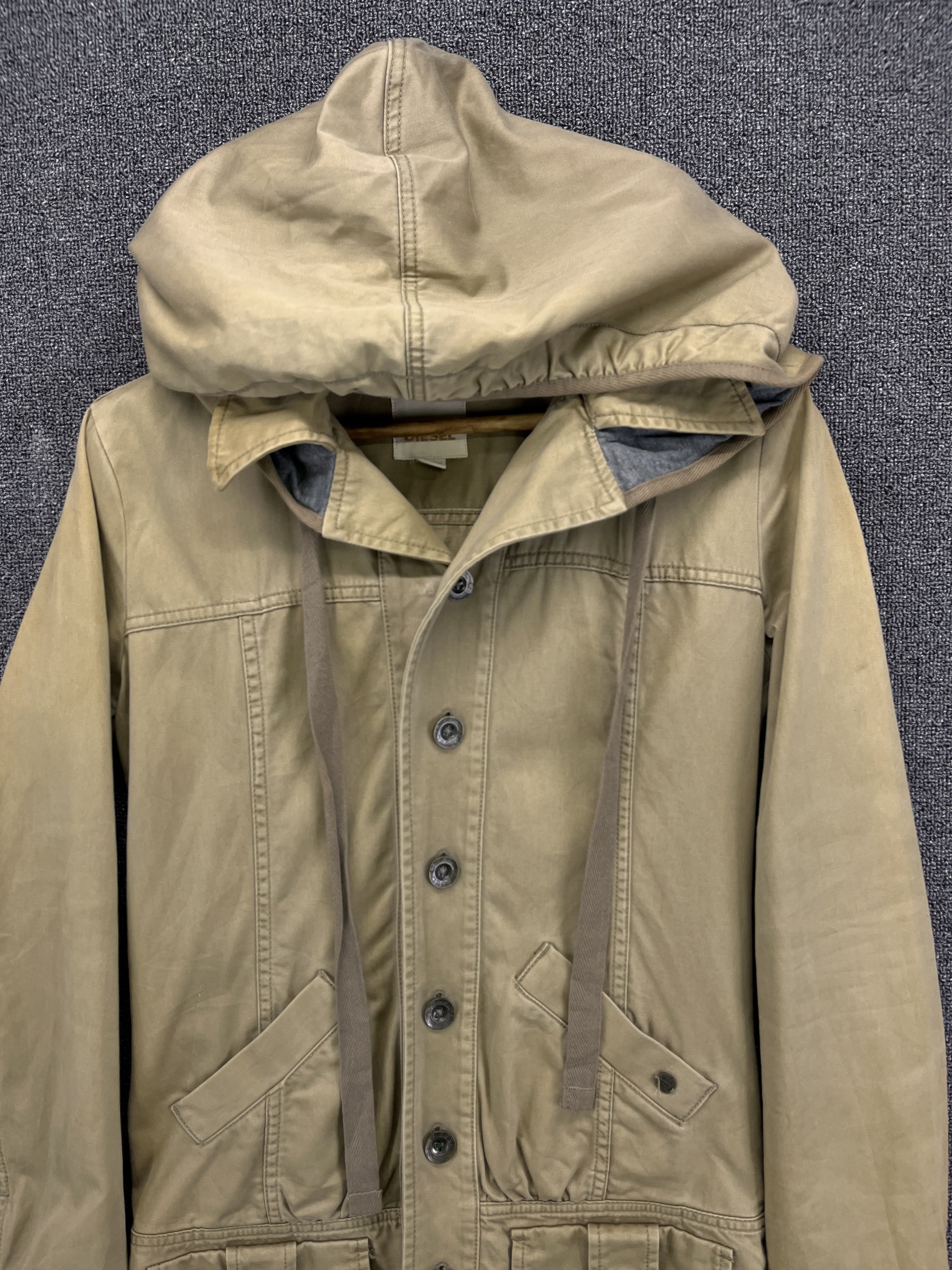 Diesel Vintage Diesel Hoodie Rare Punk Style Long Jacket Size M / US 6-8 / IT 42-44 - 5 Thumbnail